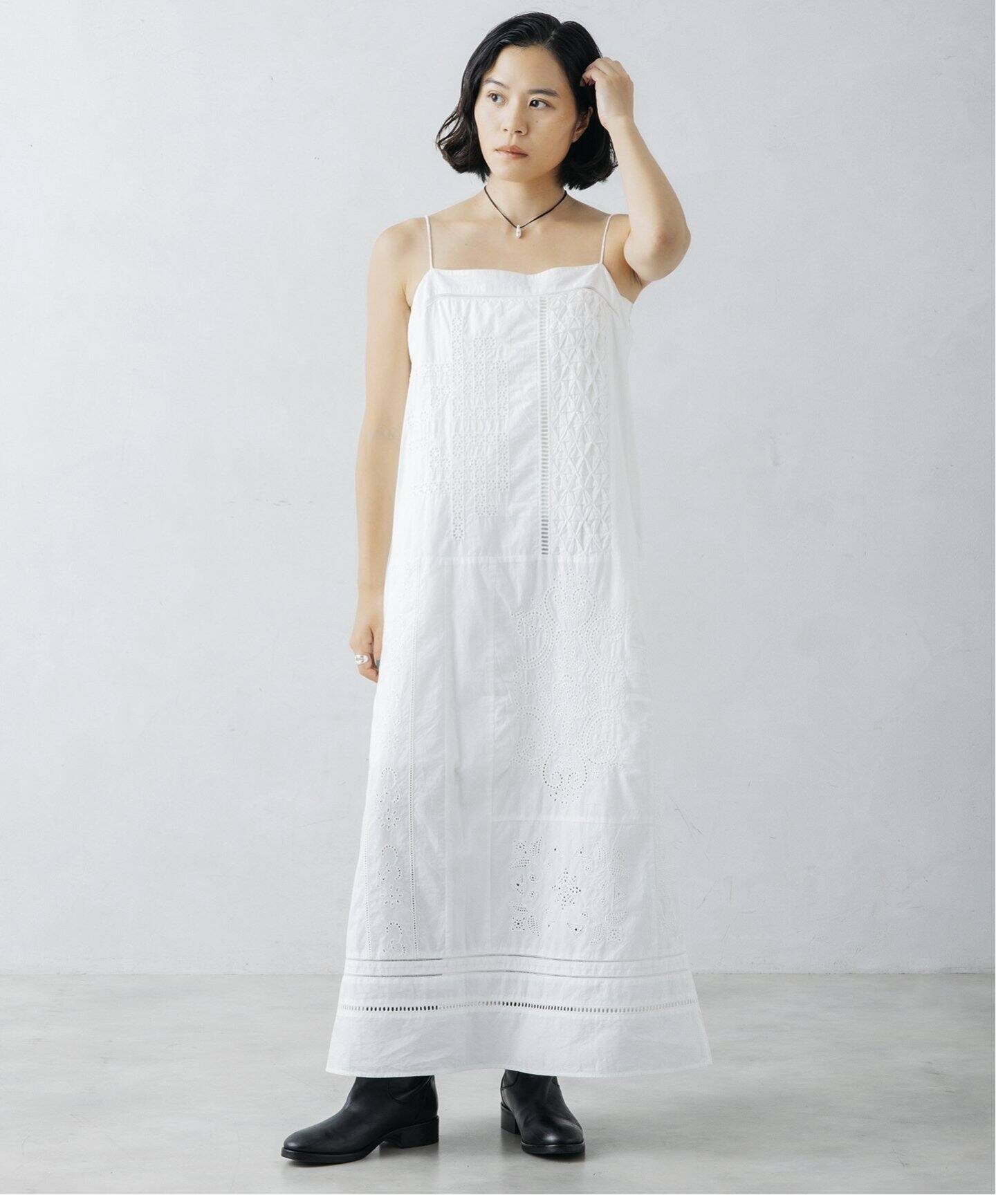 nude vintage×JOURNAL STANDARD】レースパッチワークワンピース  