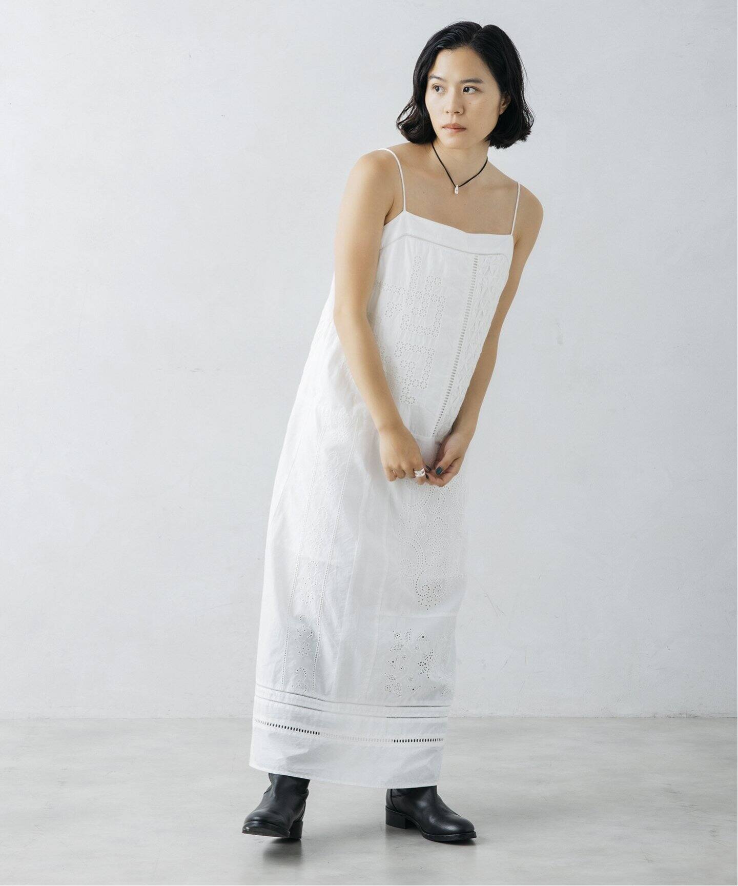 nude vintage×JOURNAL STANDARD】レースパッチワークワンピース  