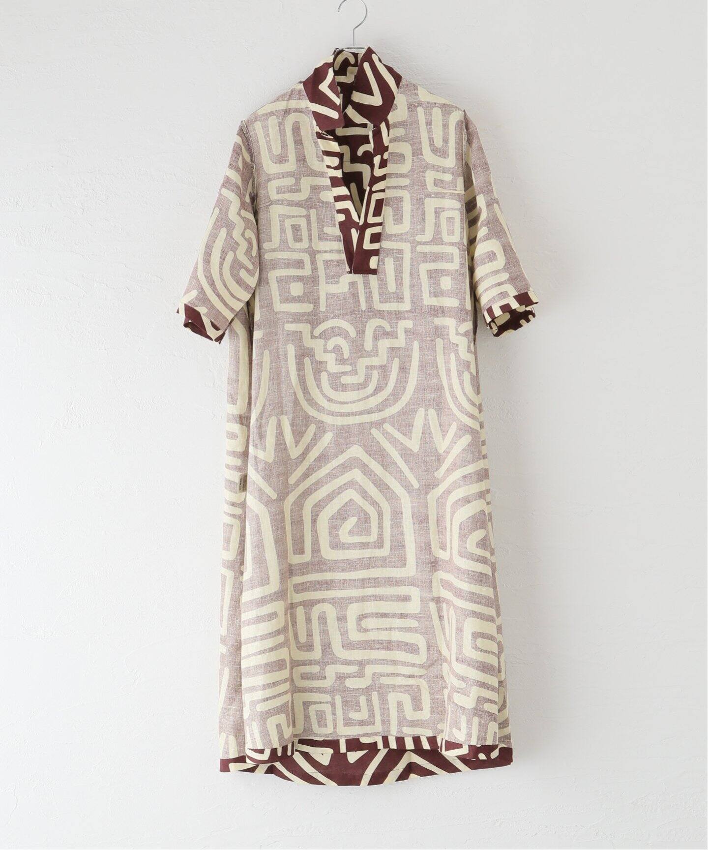 OAS/オーエーエス】Kalahara papaya linen dress 4502-02（ワンピース 