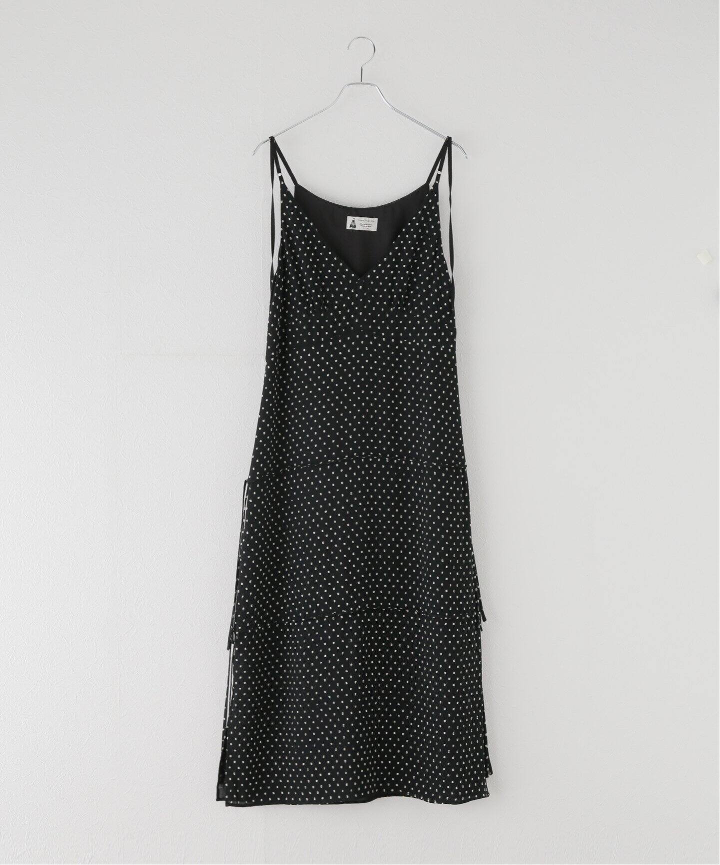 leur logette/ルールロジェット】 DOT GEORGETTE OP:ワンピース  