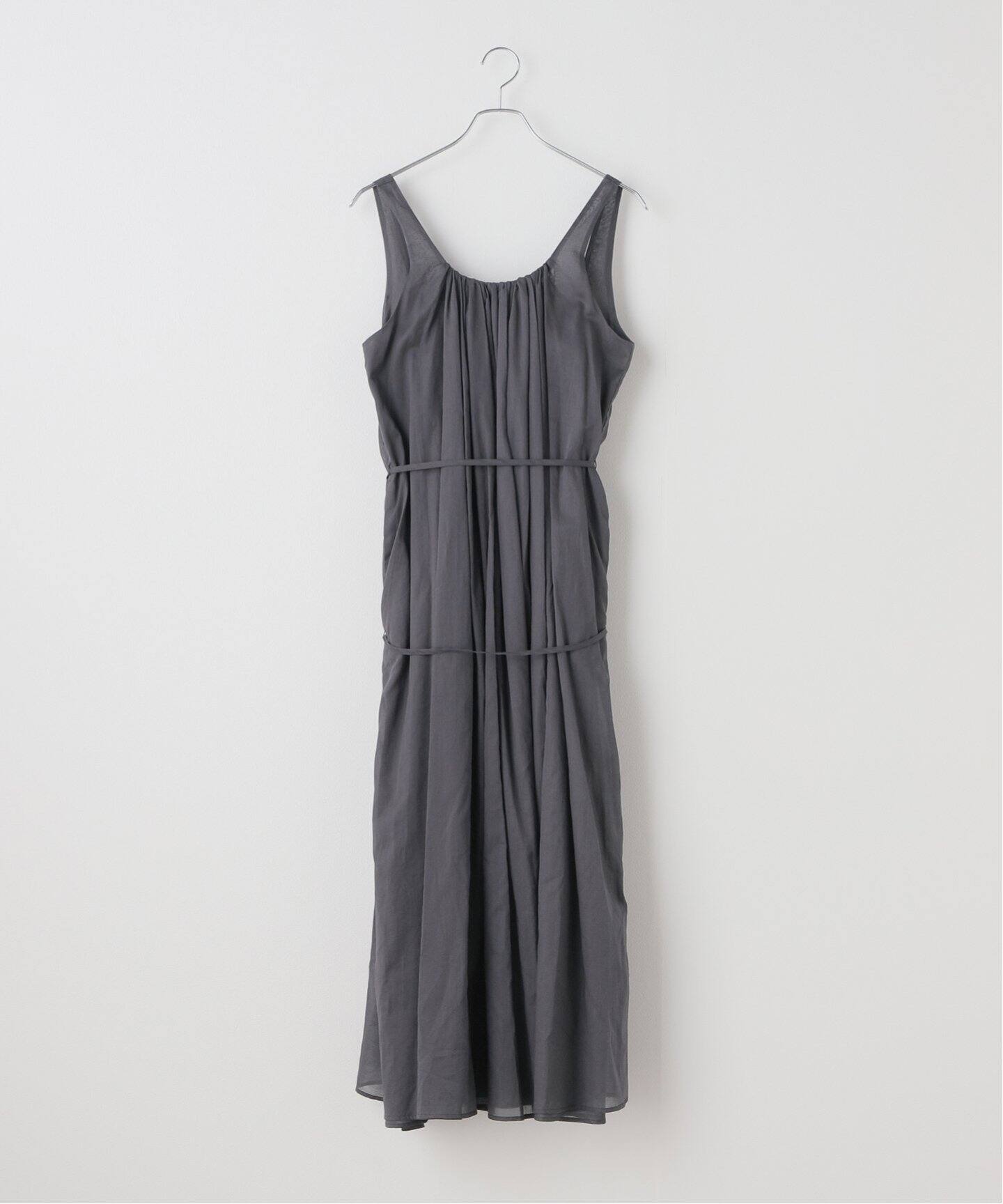 AMOMENTO / アモーメント】NECK SHRRING SHEER DRESS AM24SSW070R 