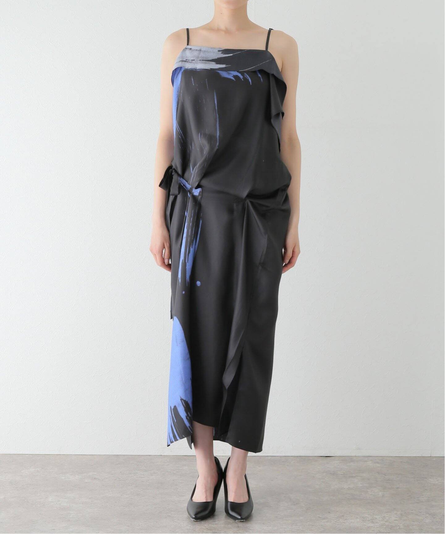 LEE MATHEWS/リー マシュー】Pip Drape Dress M2401DR082NVY 