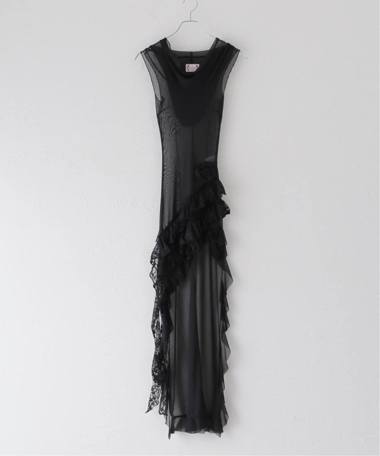 SCULPTOR/スカルプター】Victorian Hoodied Mesh Dress：ワンピース 