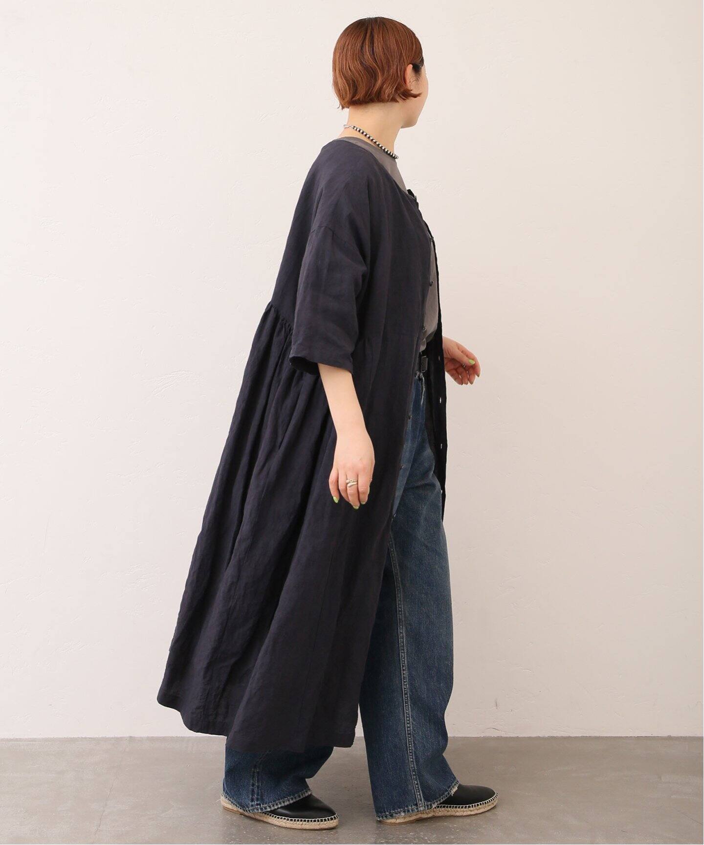 40リネン 2WAYギャザーワンピース（ワンピース）｜journal standard  