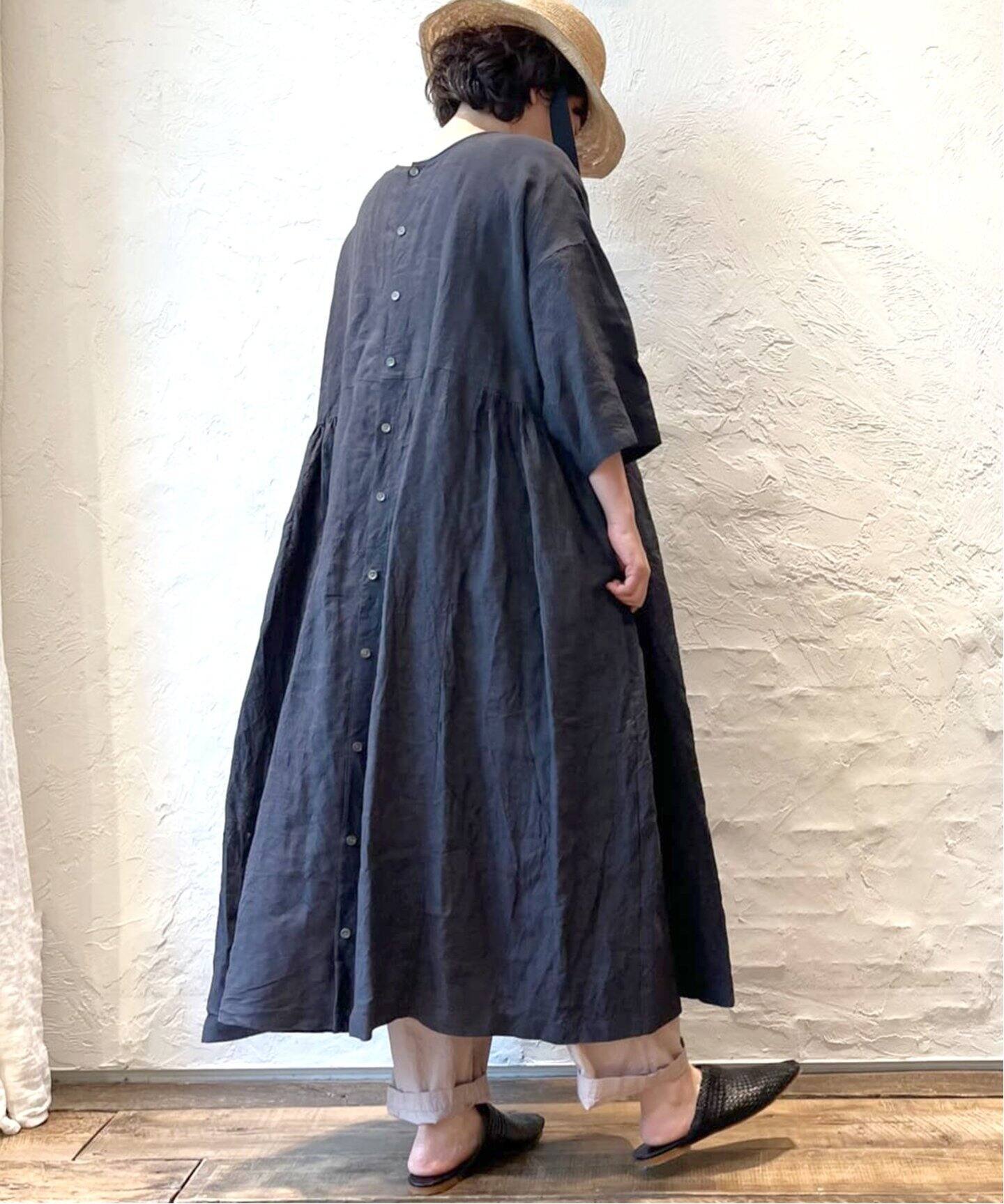 40リネン 2WAYギャザーワンピース（ワンピース）｜journal standard  