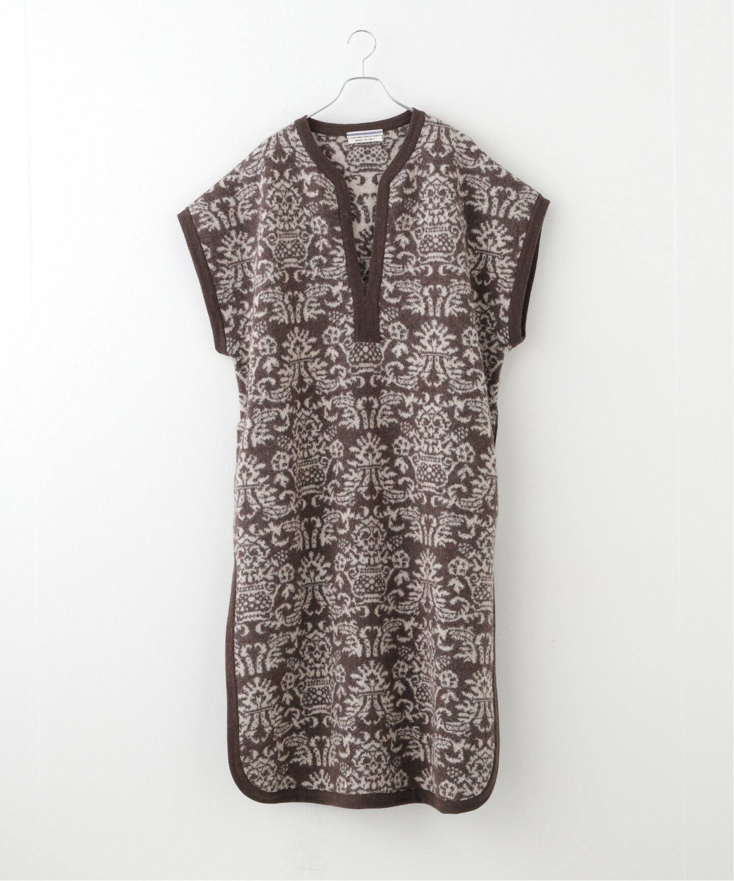 CRISTA SEYA / クリスタ セヤ】 FELTED WOOL JACQUARD CAFTAN 