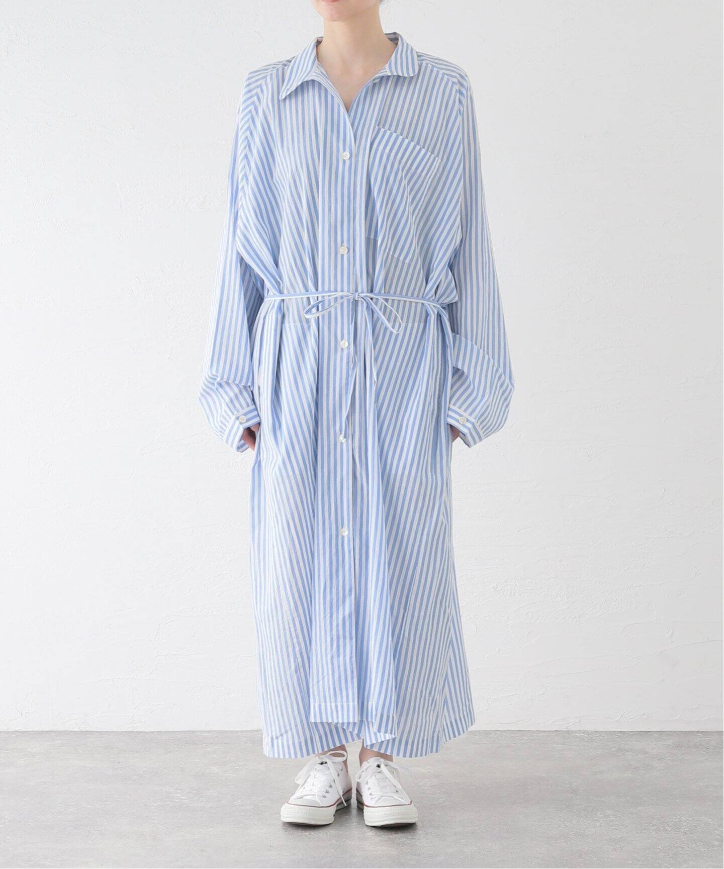 Anaak/アナーク】 STRIPE SHIRT DRESS（シャツワンピース）｜journal  