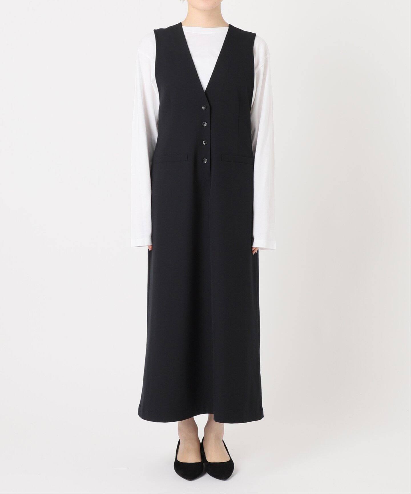 2サイズ展開》ウォッシャブルストレッチジャンパースカート  