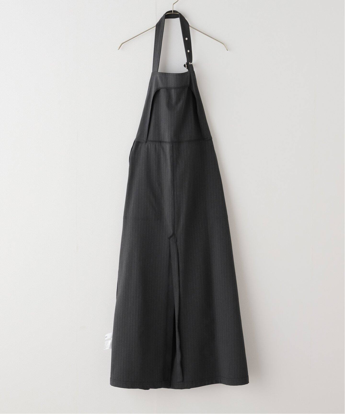 PROVOKE/プロヴォーク】 pinstripe apron dress：ワンピース