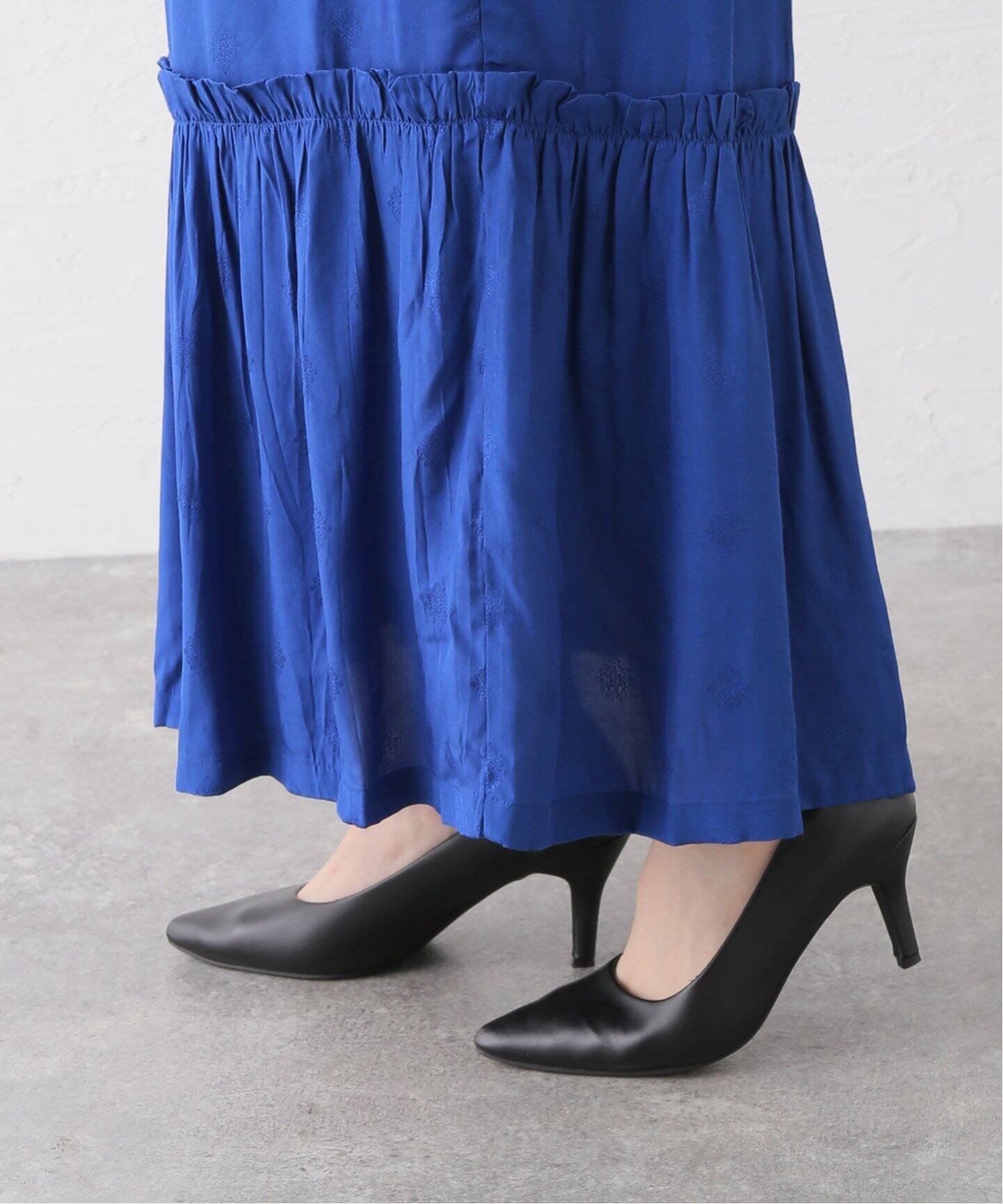 SARA MALLIKA CITY】COLOR GATHER DRESS：ワンピース（ワンピース  