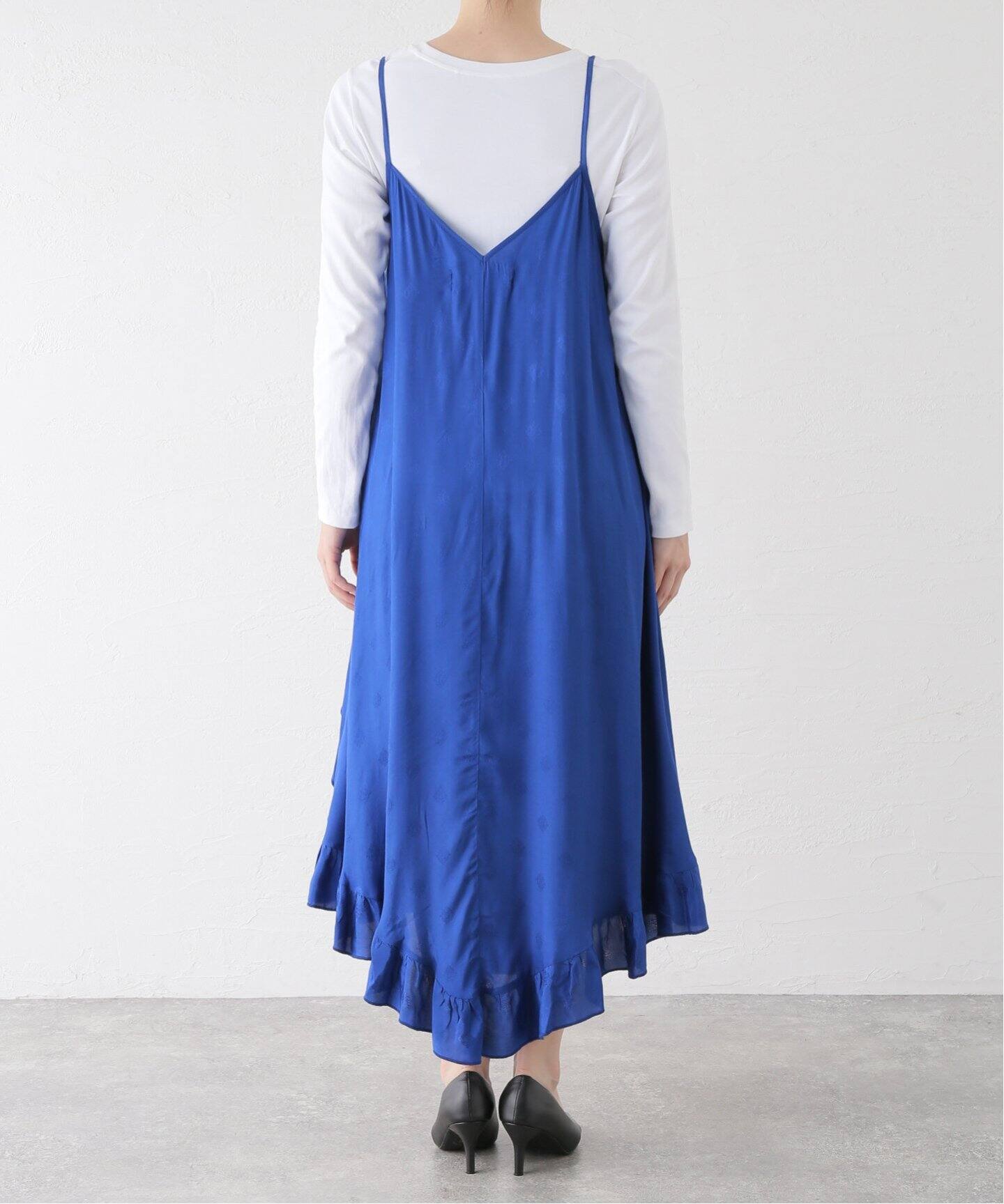 SARA MALLIKA】CITY COLOR FRILL CAMI DRESS：ワンピース（ワンピース  