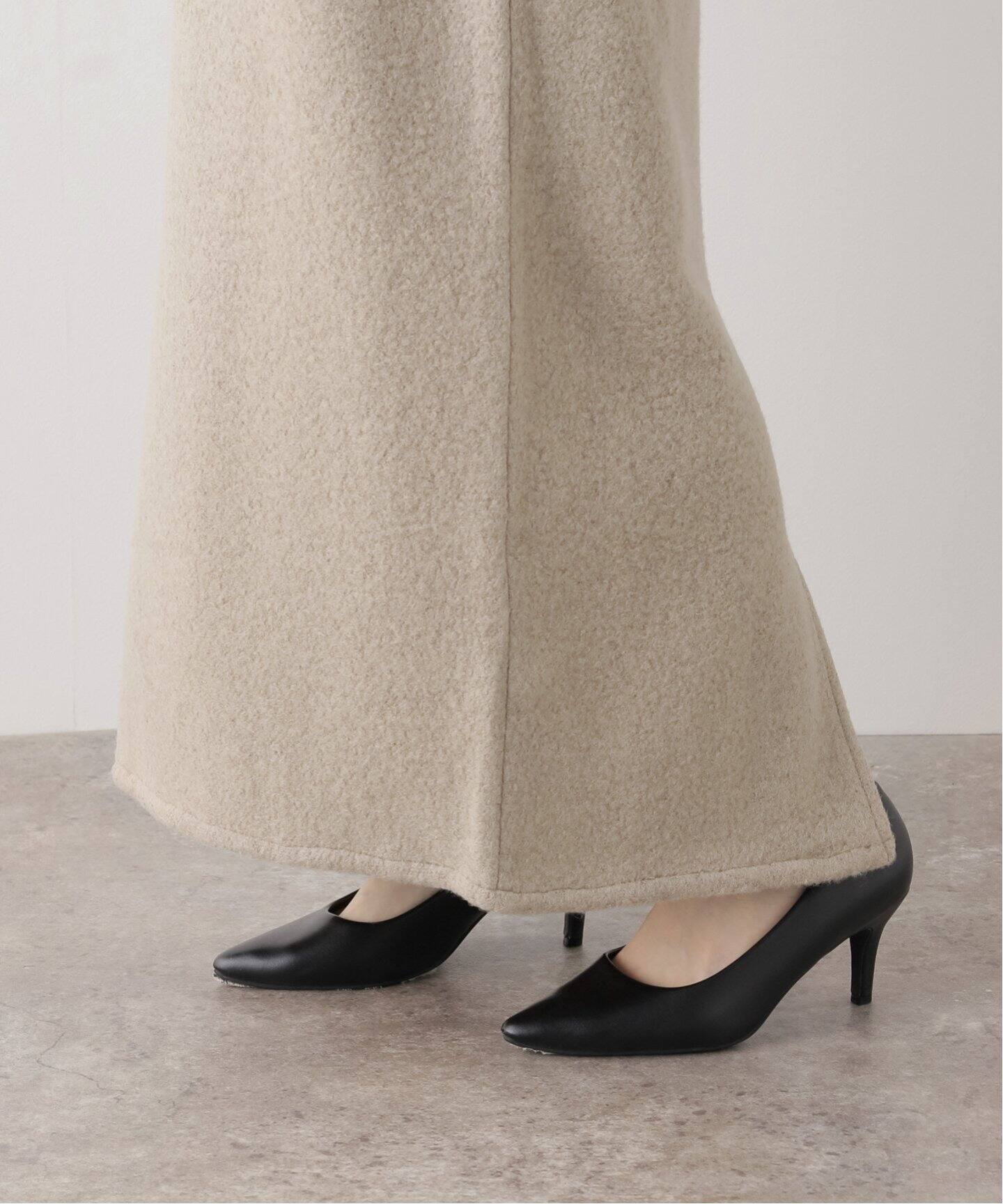 TODAYFUL / トゥデイフル】 Uneck Wool Dress：ニットワンピース