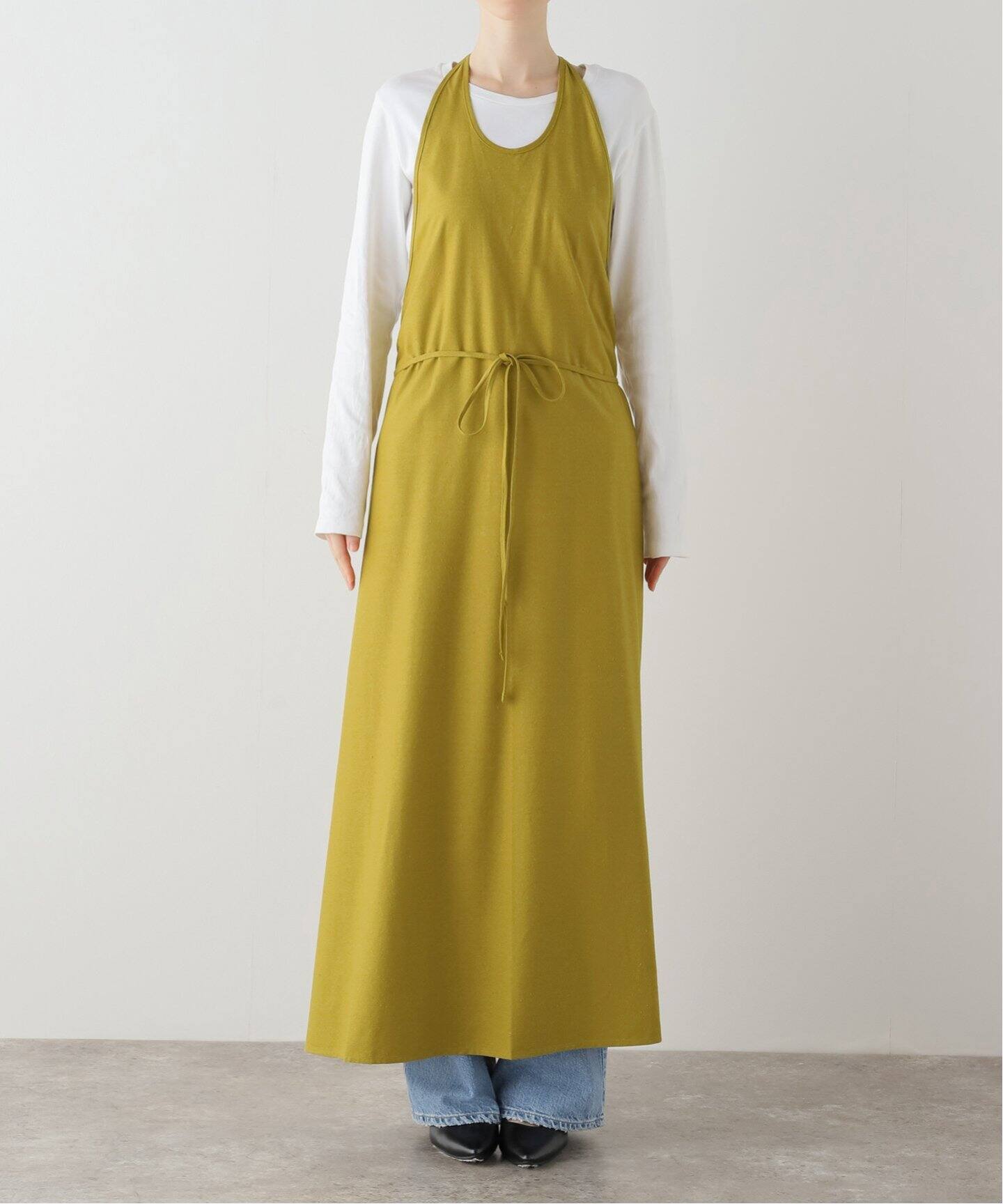 BASERANGE/ベースレンジ】APRON DRESS / DRAP-WS-WI24（ワンピース  