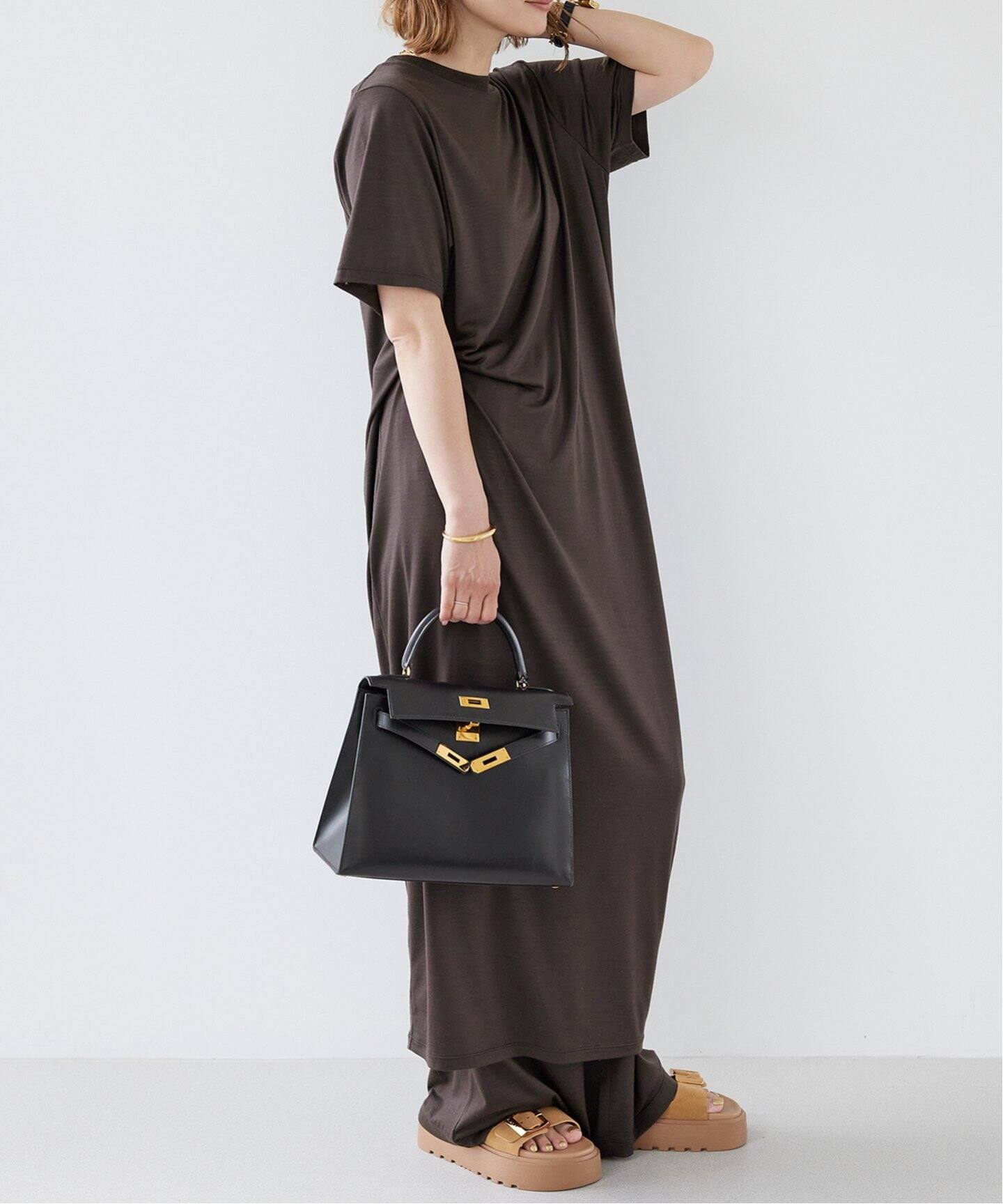 Prime wool jersey ワンピース（ワンピース）｜Deuxieme Classe  