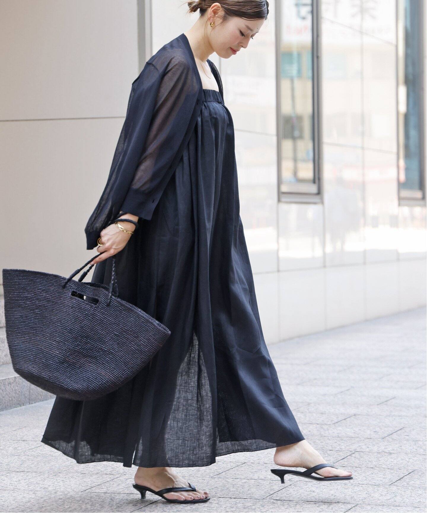 DANWARD/ダンワード】 LONG リネンドレス（ワンピース）｜Deuxieme  