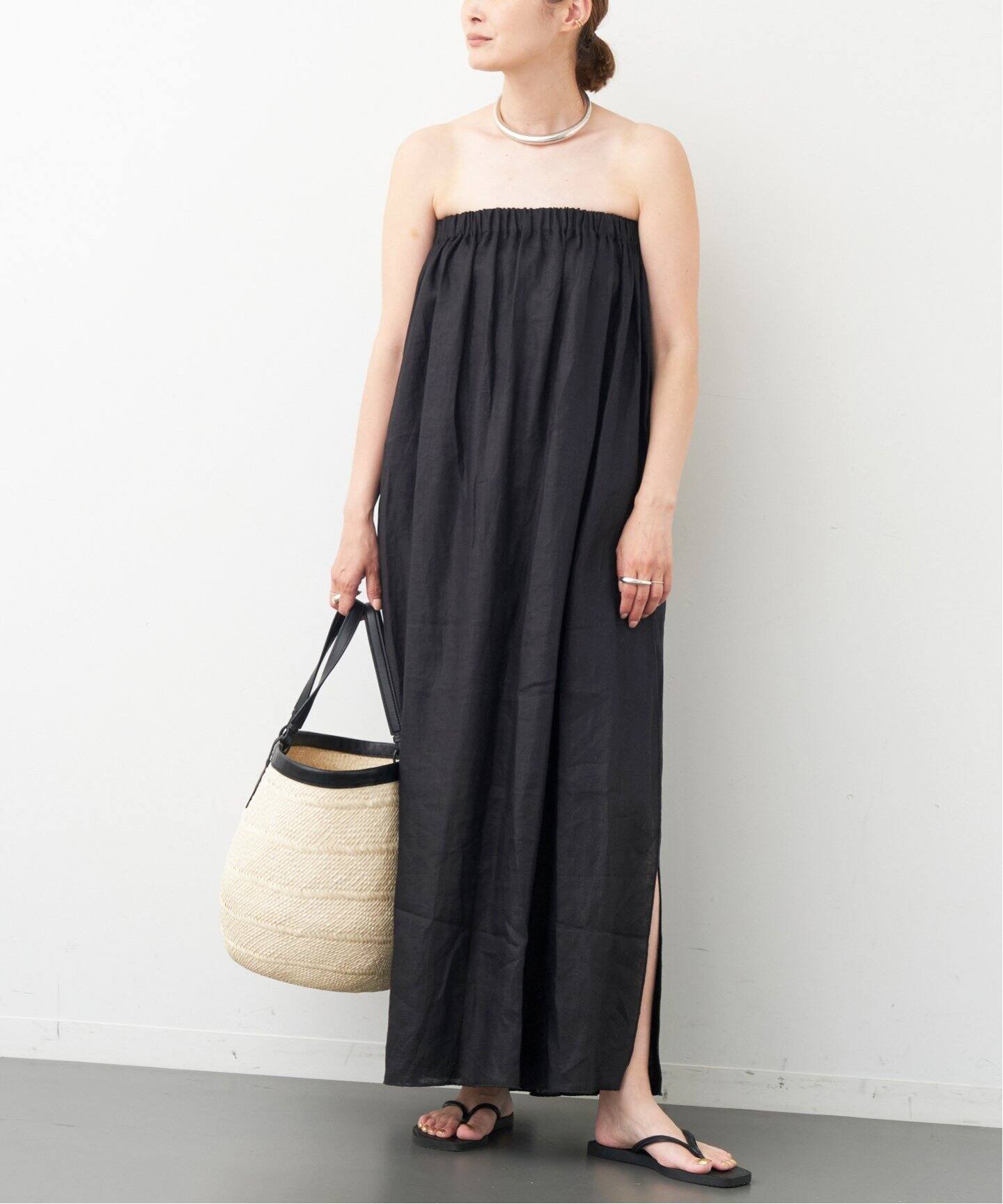 DANWARD/ダンワード】 LONG リネンドレス（ワンピース  
