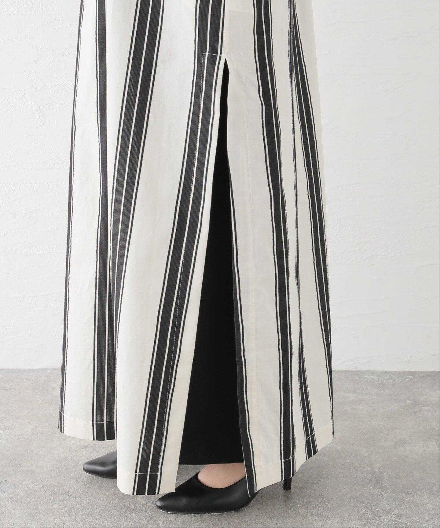 MATTEAU/マトー】 RELAXED STRIPE DJELLABA（ワンピース）｜Deuxieme  