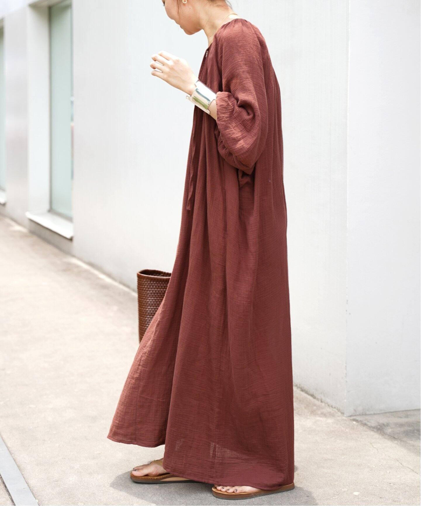 WALANCE/ワランス】別注 COTTON GAUZE DRESS（ワンピース）｜Deuxieme  