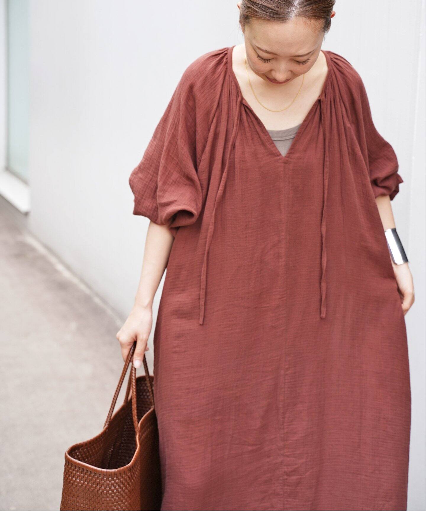 WALANCE/ワランス】別注 COTTON GAUZE DRESS（ワンピース）｜Deuxieme 