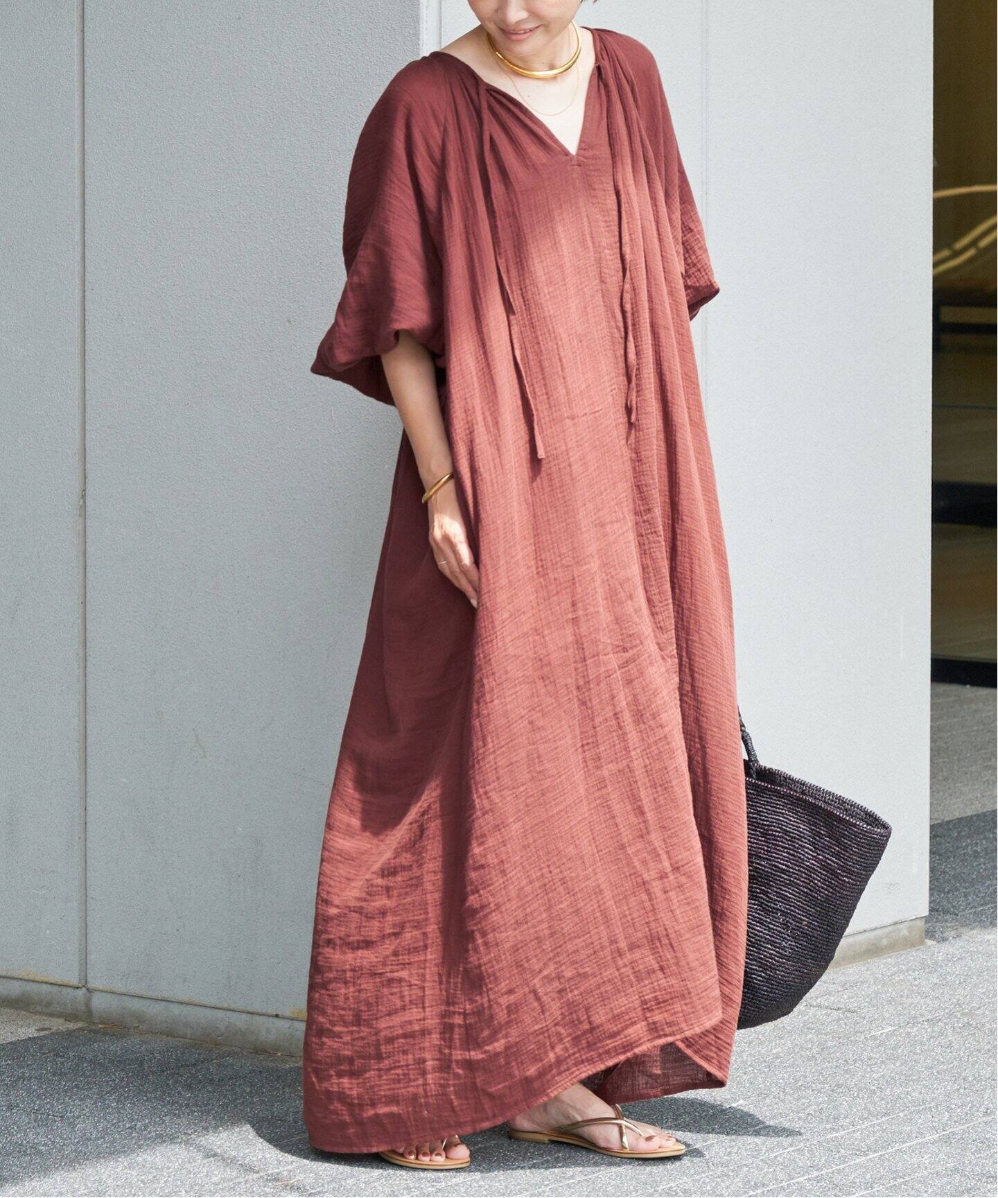 WALANCE/ワランス】別注 COTTON GAUZE DRESS（ワンピース）｜Deuxieme  