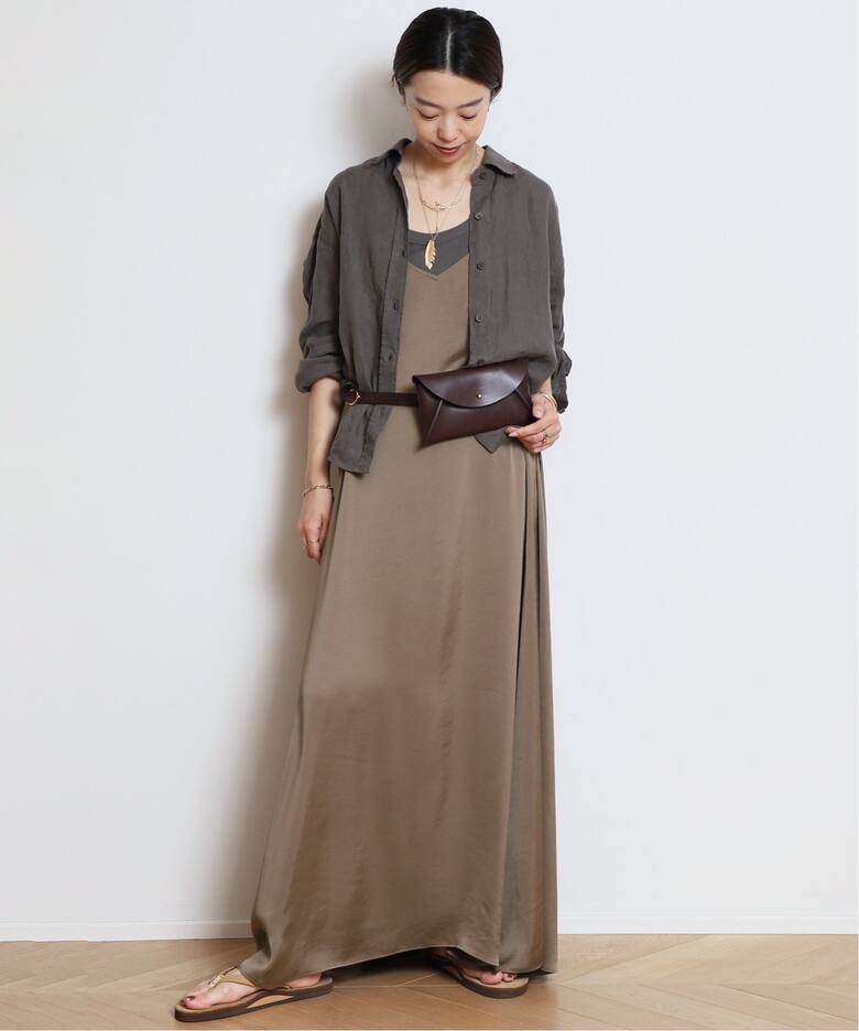 Col Pierrot/コルピエロ】Vintage satin cami ワンピース（ワンピース  