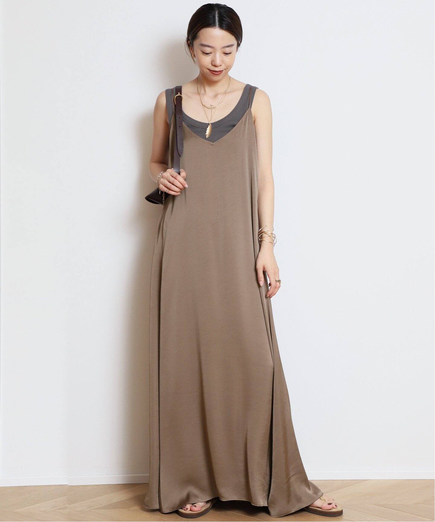 Col Pierrot/コルピエロ】Vintage satin cami ワンピース（ワンピース 