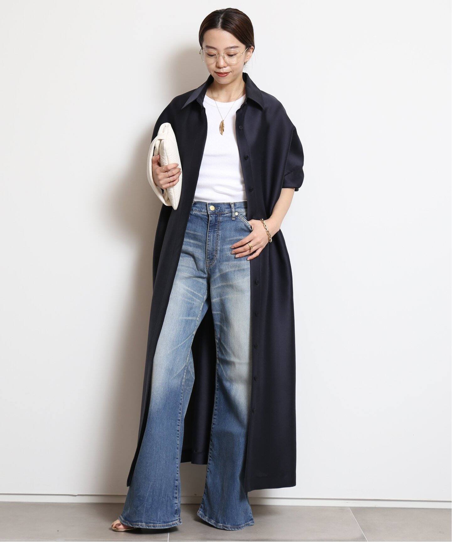 edit & co./エディット アンド コー】Organdie Double cross shirts 