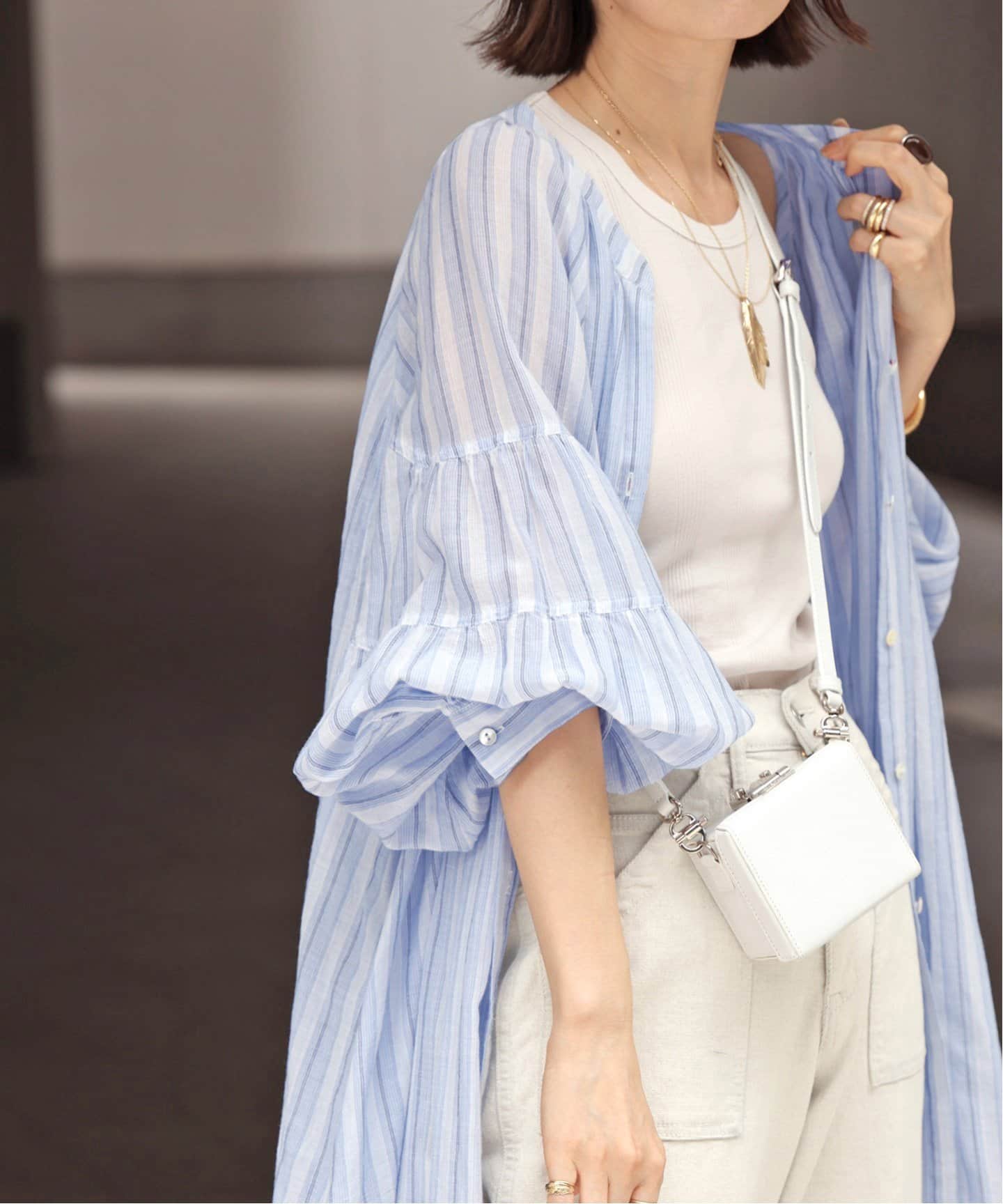 GOOD GRIEF!/グッドグリーフ】 STRIPE COTTON DRESS（シャツ