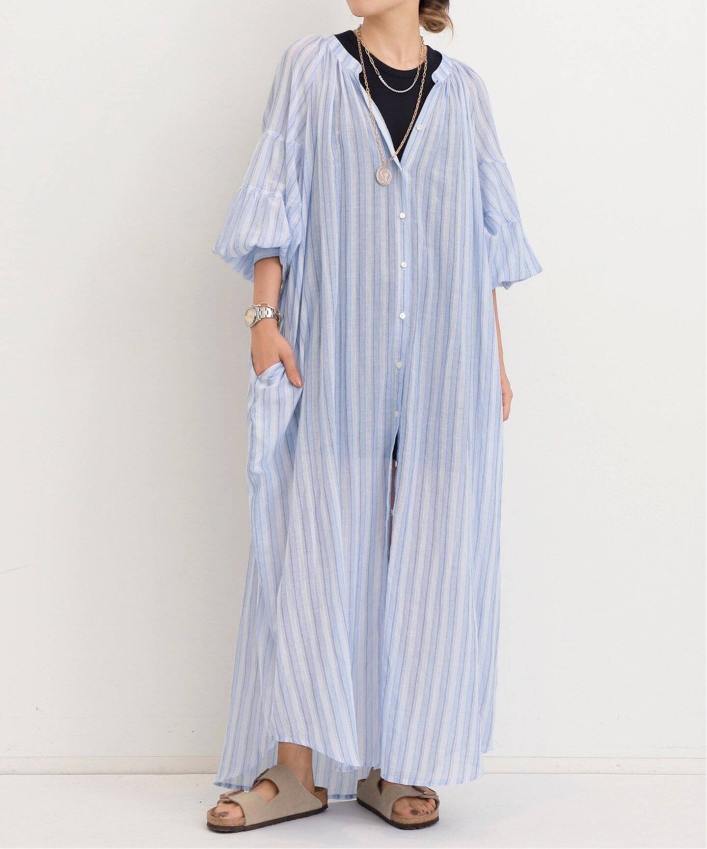L'Appartement グッドグリーフSTRIPE COTTON DRESS L'Appartement グッドグリーフSTRIPE COTTON DRESS | ヤマダウェブコム
