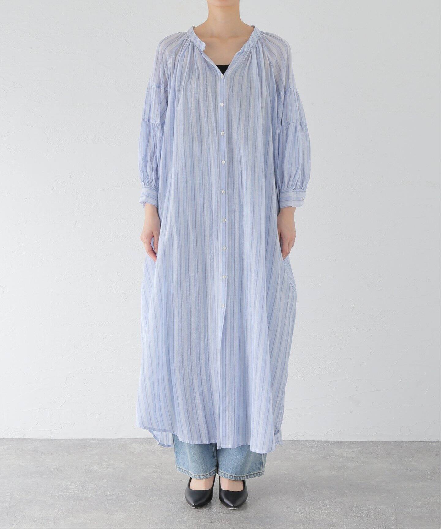 GOOD GRIEF!/グッドグリーフ】 STRIPE COTTON DRESS（シャツワンピース 