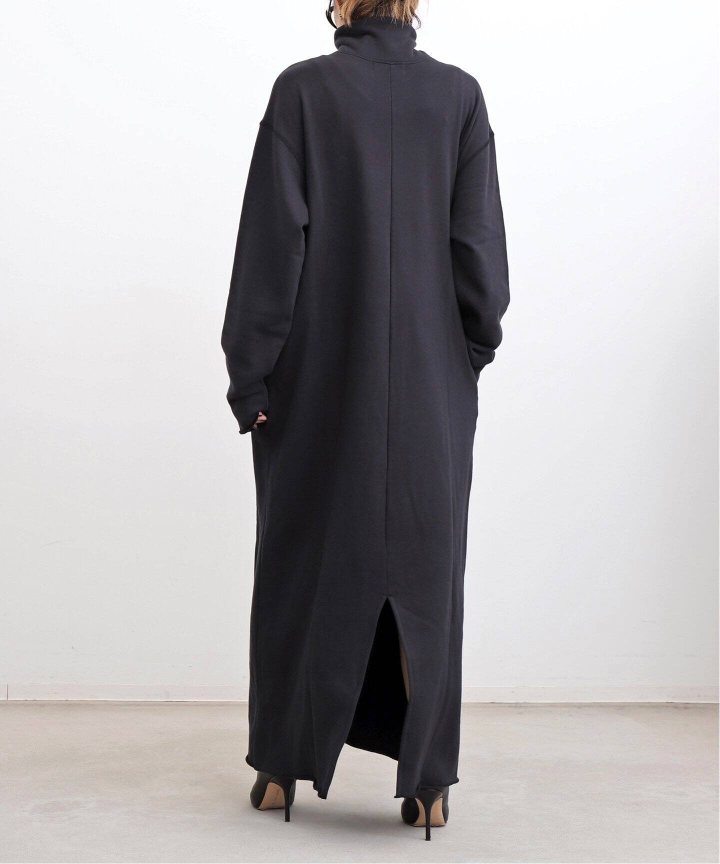 AMERICANA/アメリカーナ】 Half Zip Sweat Onepiece（ワンピース）｜L  