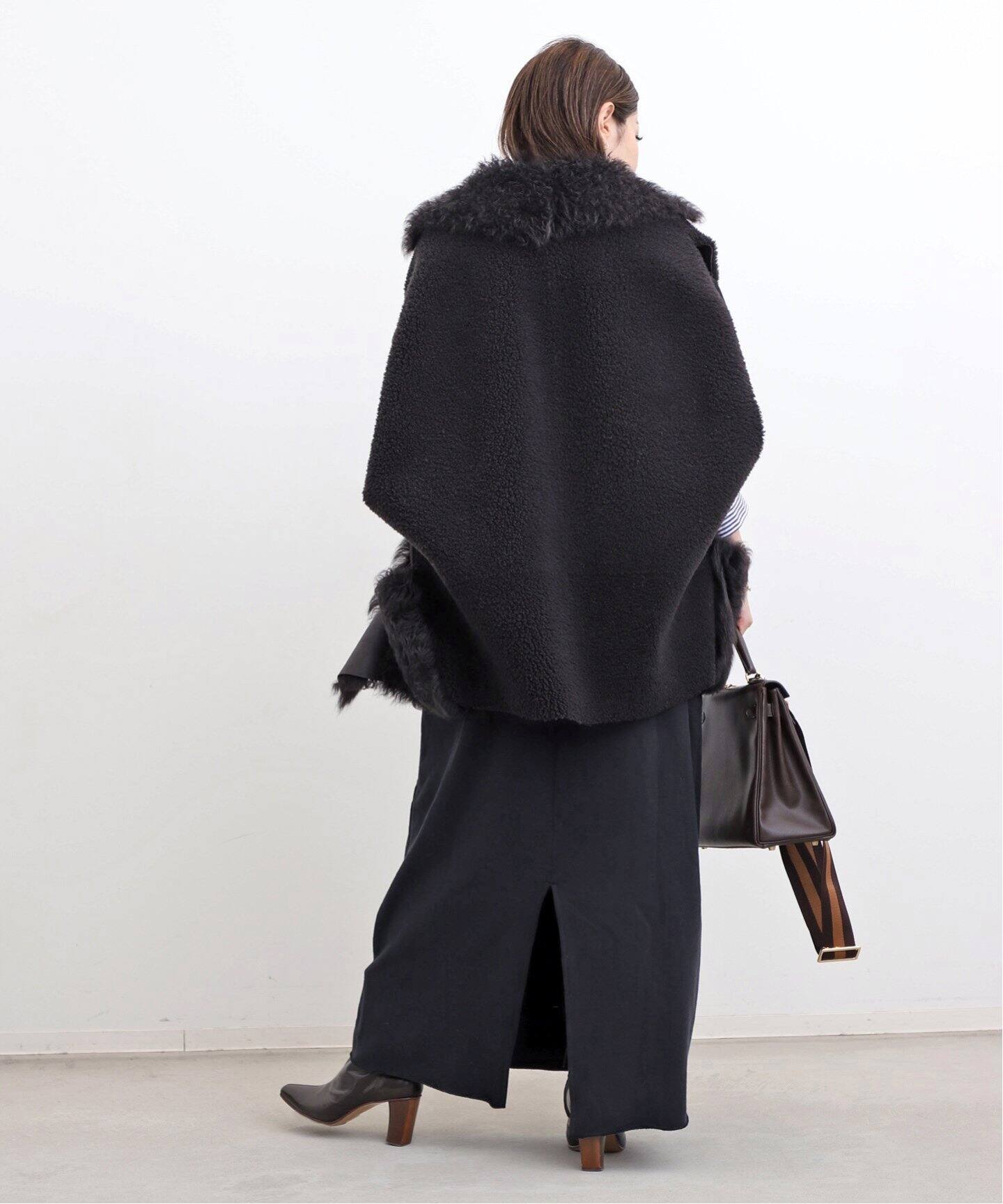 AMERICANA/アメリカーナ】 Half Zip Sweat Onepiece（ワンピース）｜L  