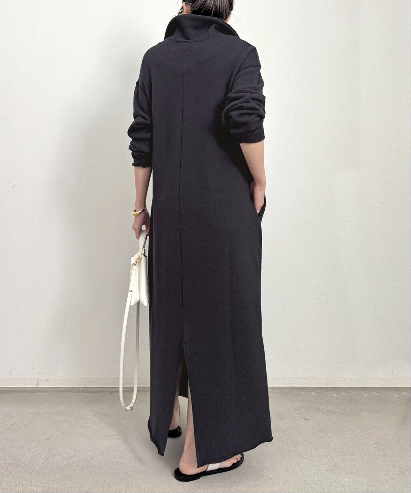 AMERICANA/アメリカーナ】 Half Zip Sweat One piece（ワンピース）｜L  