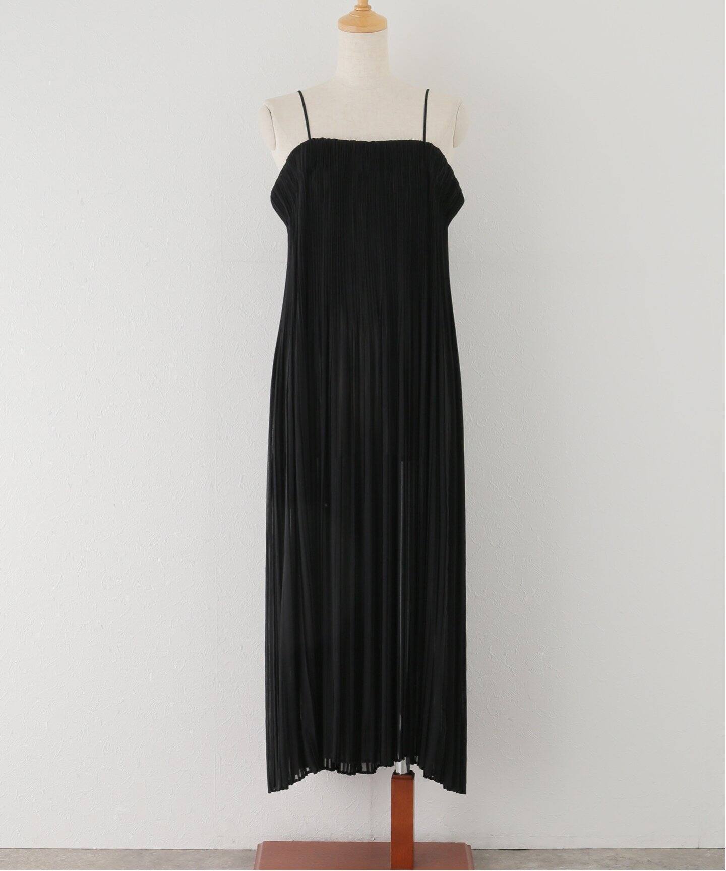 Sheer Pleats Cami Dress（ワンピース）｜L