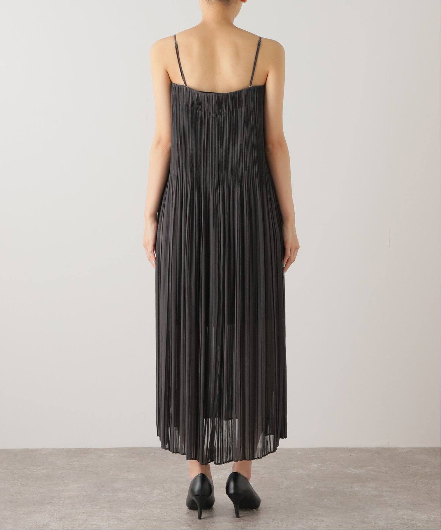 Sheer Pleats Cami Dress（ワンピース）｜L