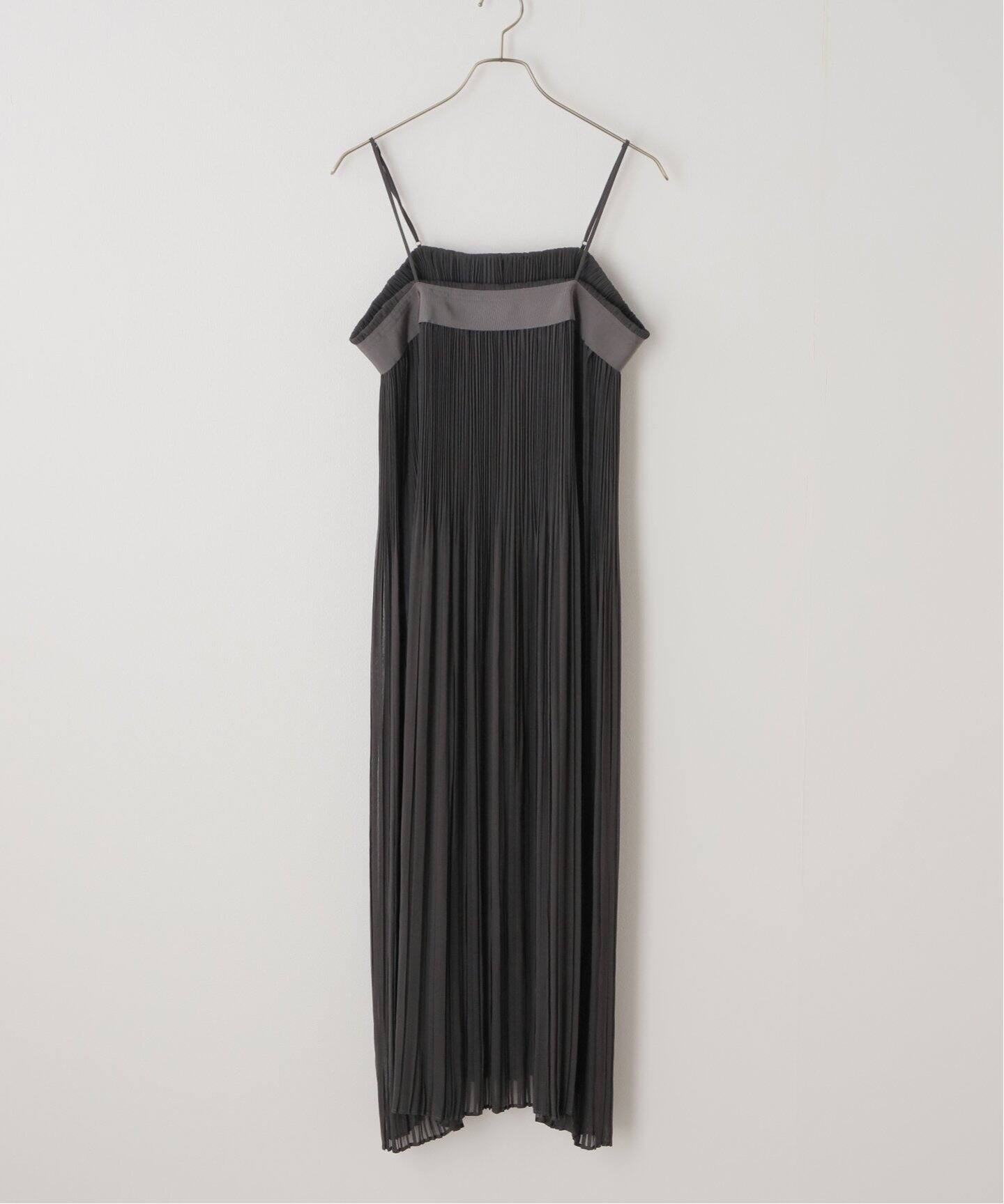 Sheer Pleats Cami Dress（ワンピース）｜L