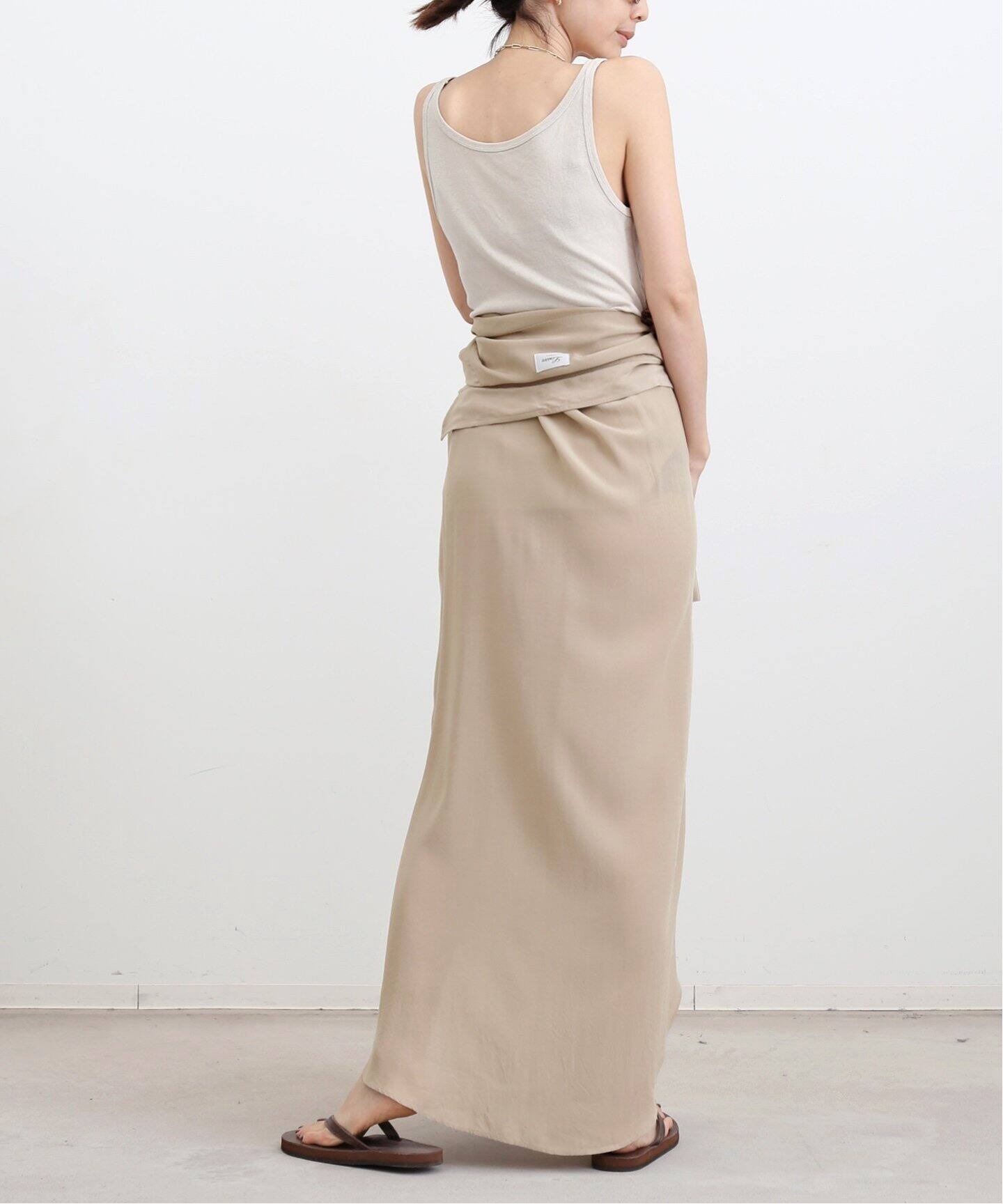 LONG SHIRT ONEPIECE（シャツワンピース）｜L 