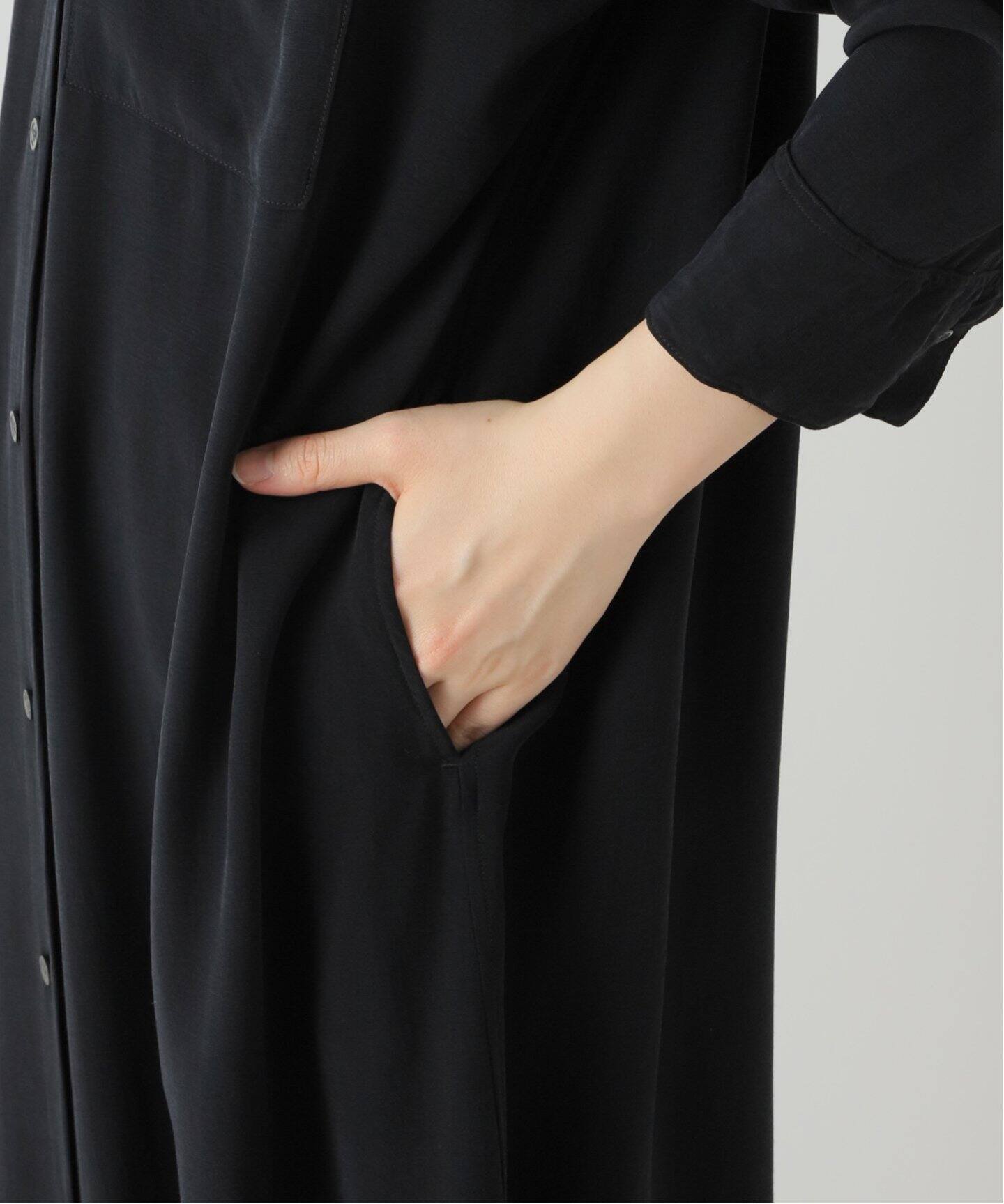 LONG SHIRT ONEPIECE（シャツワンピース）｜L