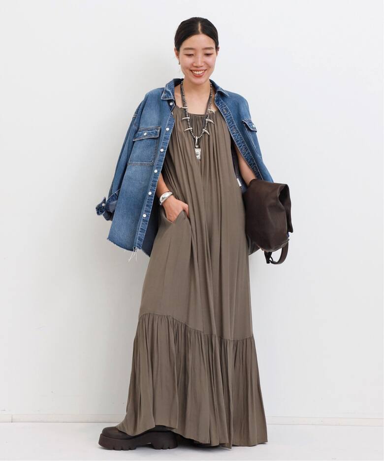 Wash Gather Onepiece（ワンピース）｜L 