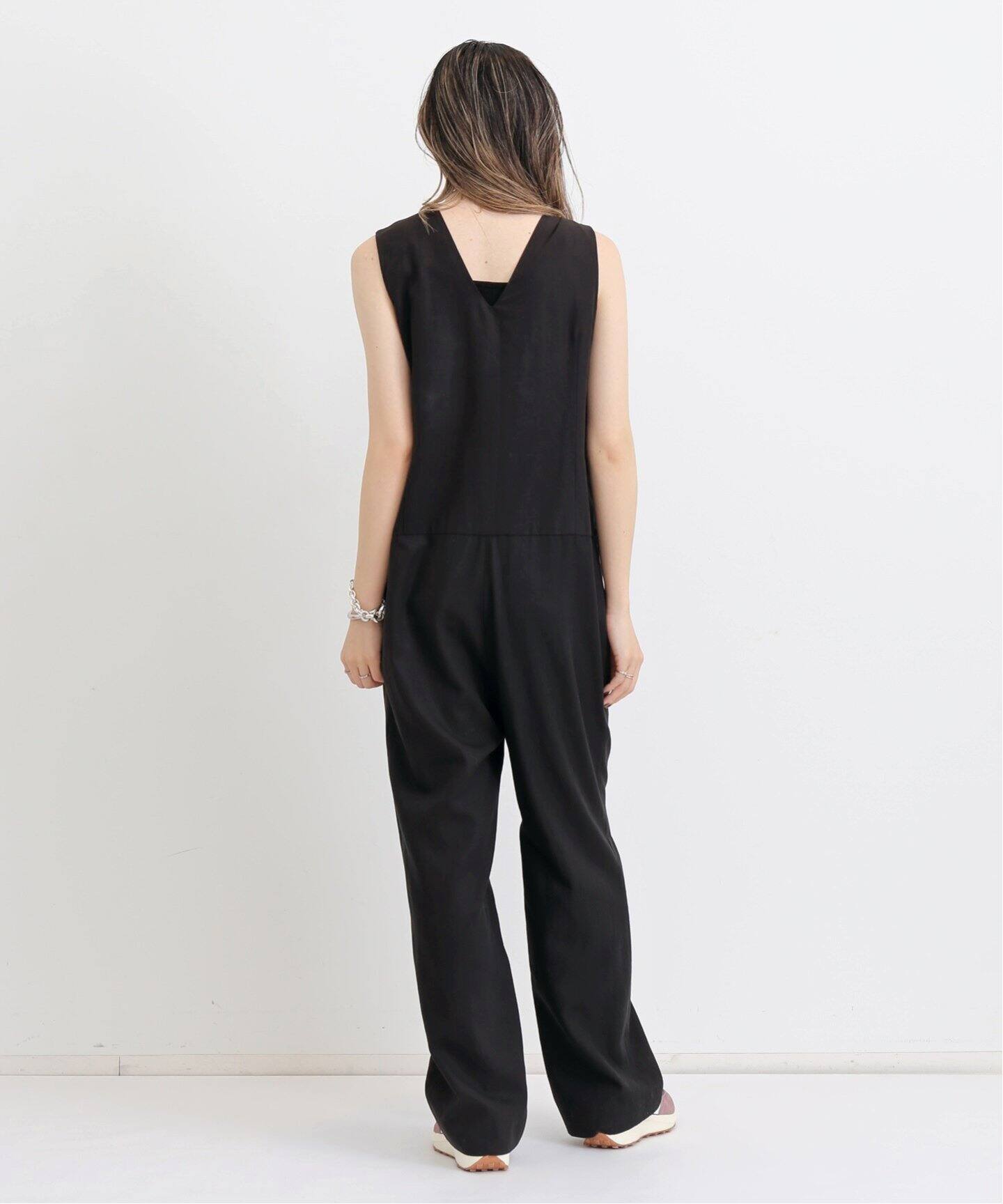 Lyocell Linen All In One（つなぎ／オールインワン）｜L