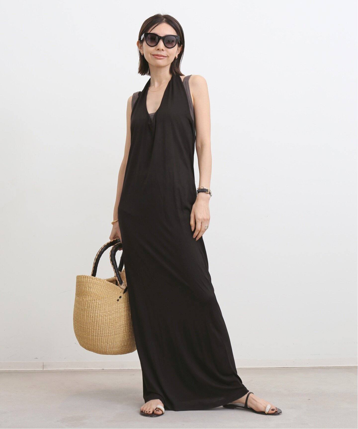 NINETY PERCENT/ナインティ パーセント】 CERI DRESS（ドレス）｜L  