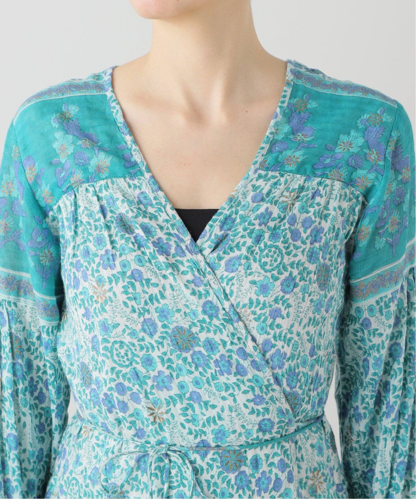 BLUE BOHEME/ブルー ボヘム】 Naomi Printed Wrap Dress（ワンピース  
