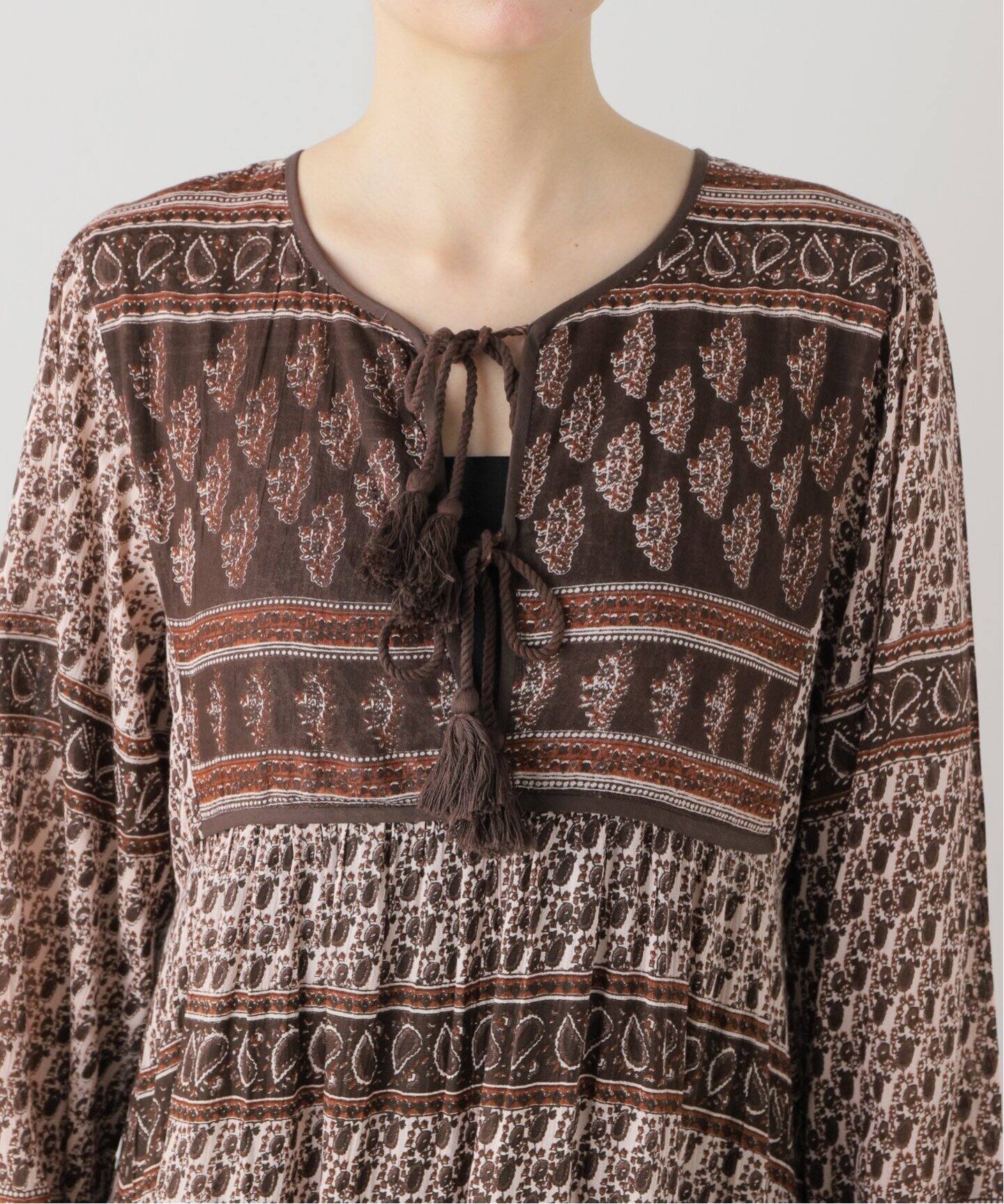 BLUE BOHEME/ブルー ボヘム】 Printed Maxi Dress（ワンピース）｜L  