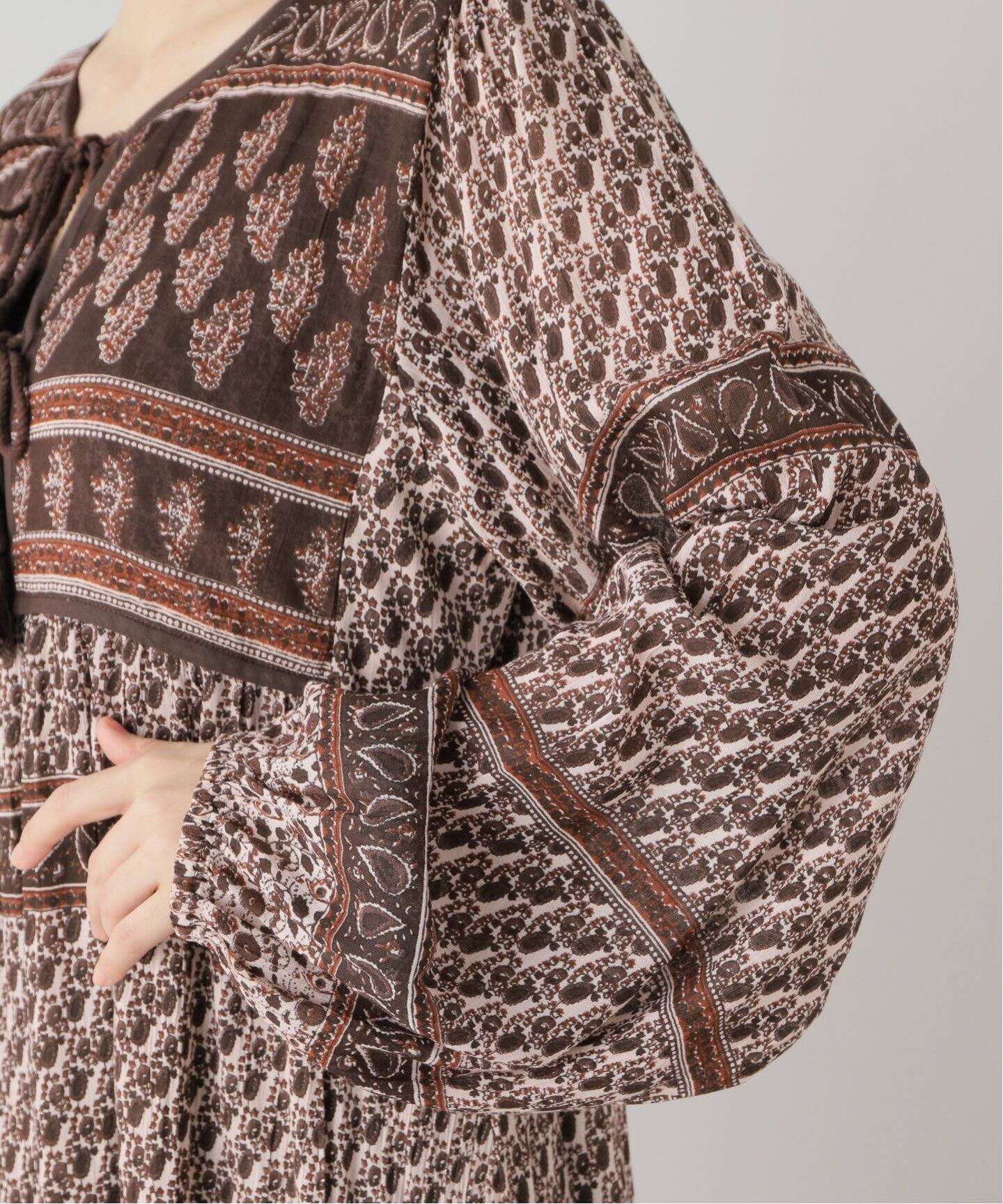 BLUE BOHEME/ブルー ボヘム】 Printed Maxi Dress（ワンピース）｜L  