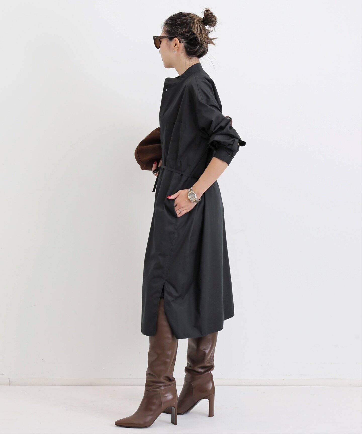 LE MAIRE/ルメール】 SHIRT DRESS WITH DRAWSTRING（シャツワンピース  