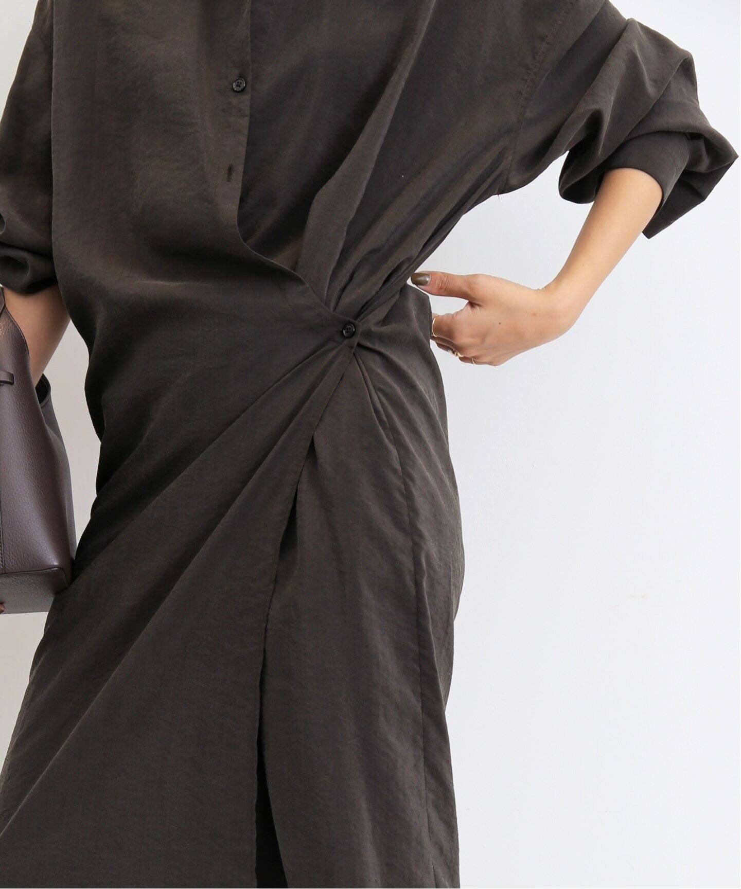 LE MAIRE/ルメール】 STRAIGHT COLLAR TWISTED DRESS（ワンピース）｜L 