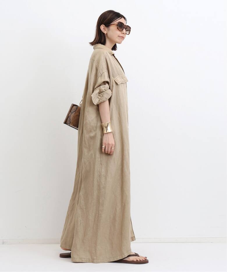 REMI RELIEF/レミ レリーフ】 LONG SHIRT DRESS（シャツワンピース  