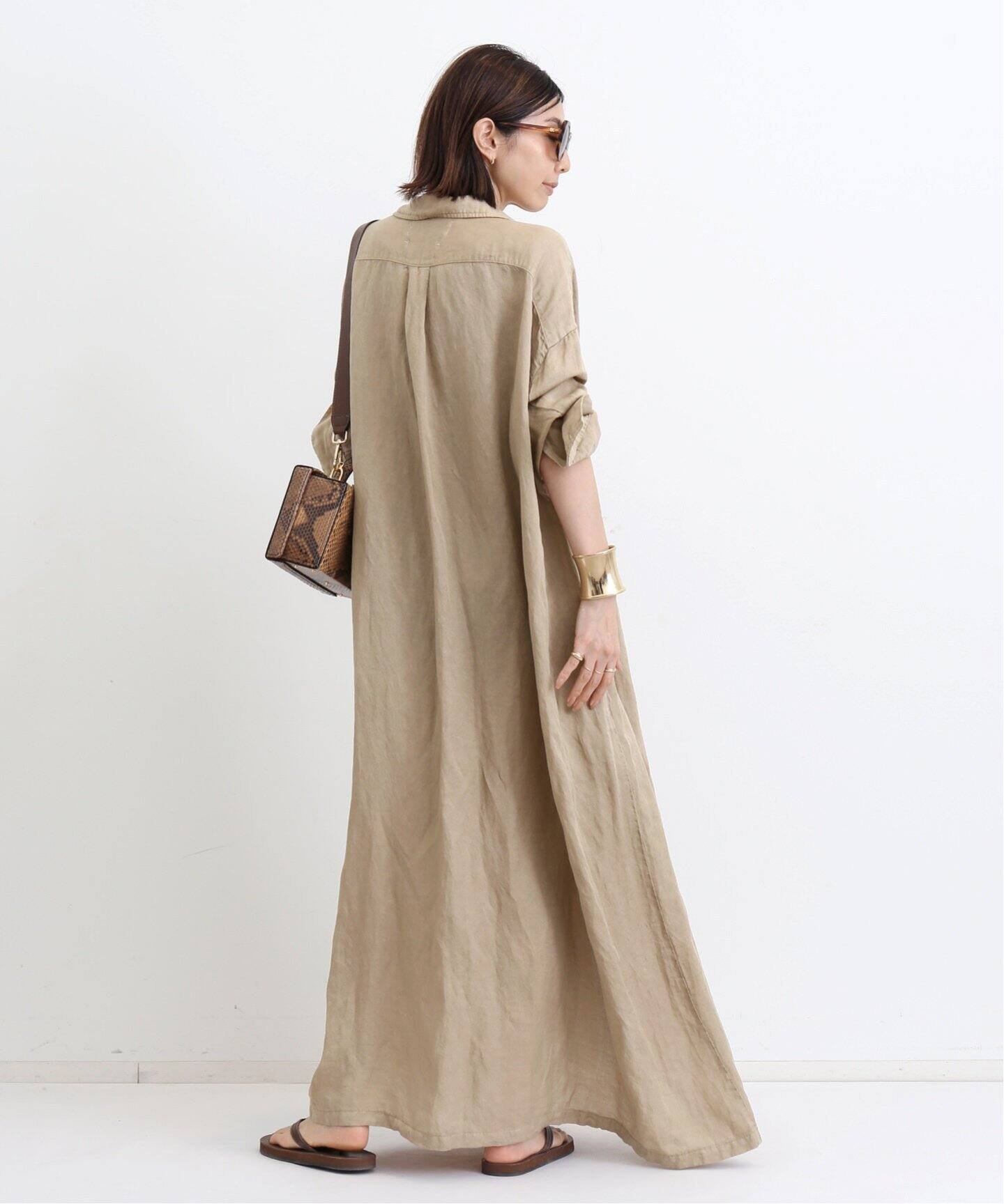 REMI RELIEF/レミ レリーフ】 LONG SHIRT DRESS（シャツワンピース  
