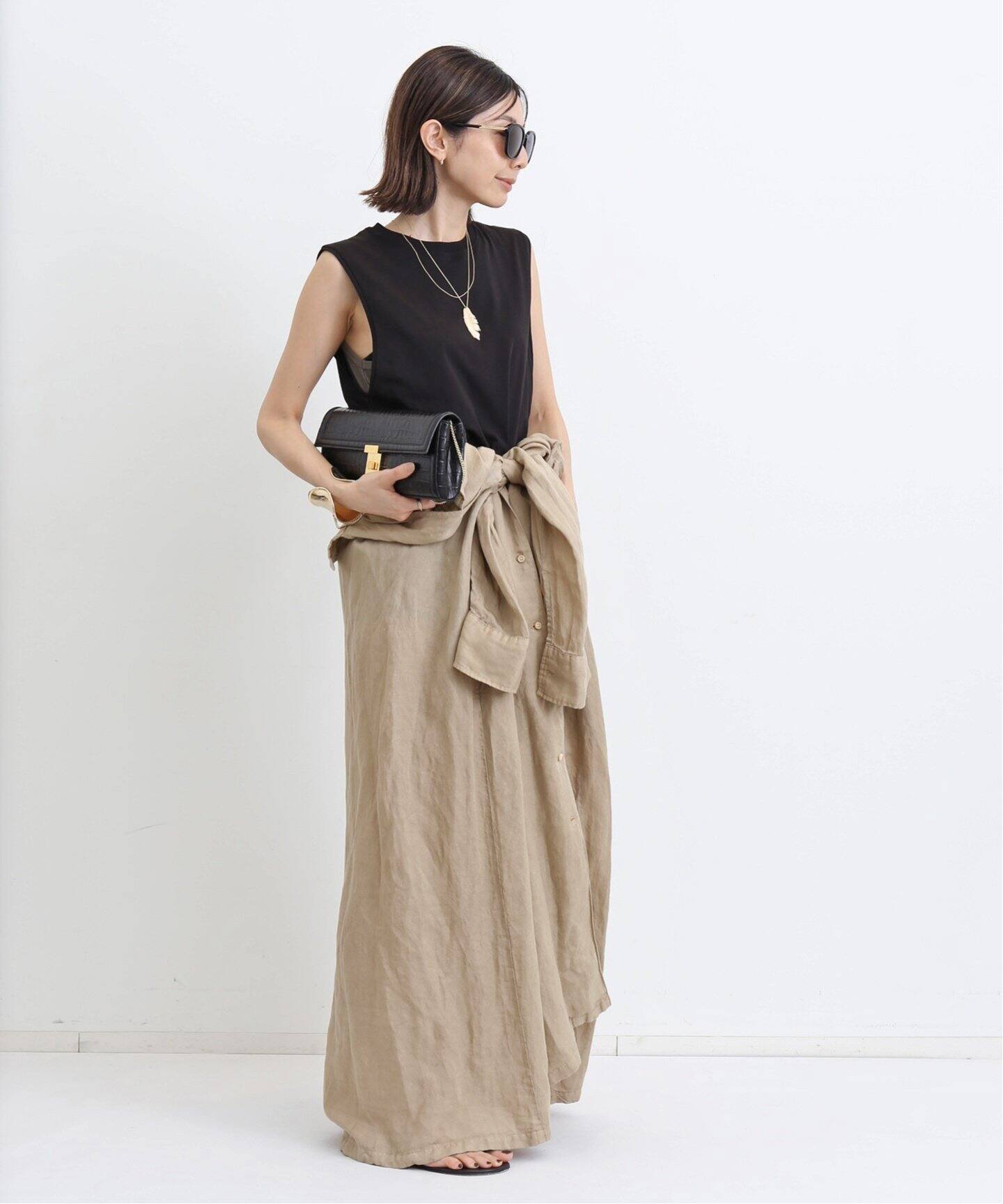 REMI RELIEF/レミ レリーフ】 LONG SHIRT DRESS（シャツワンピース  