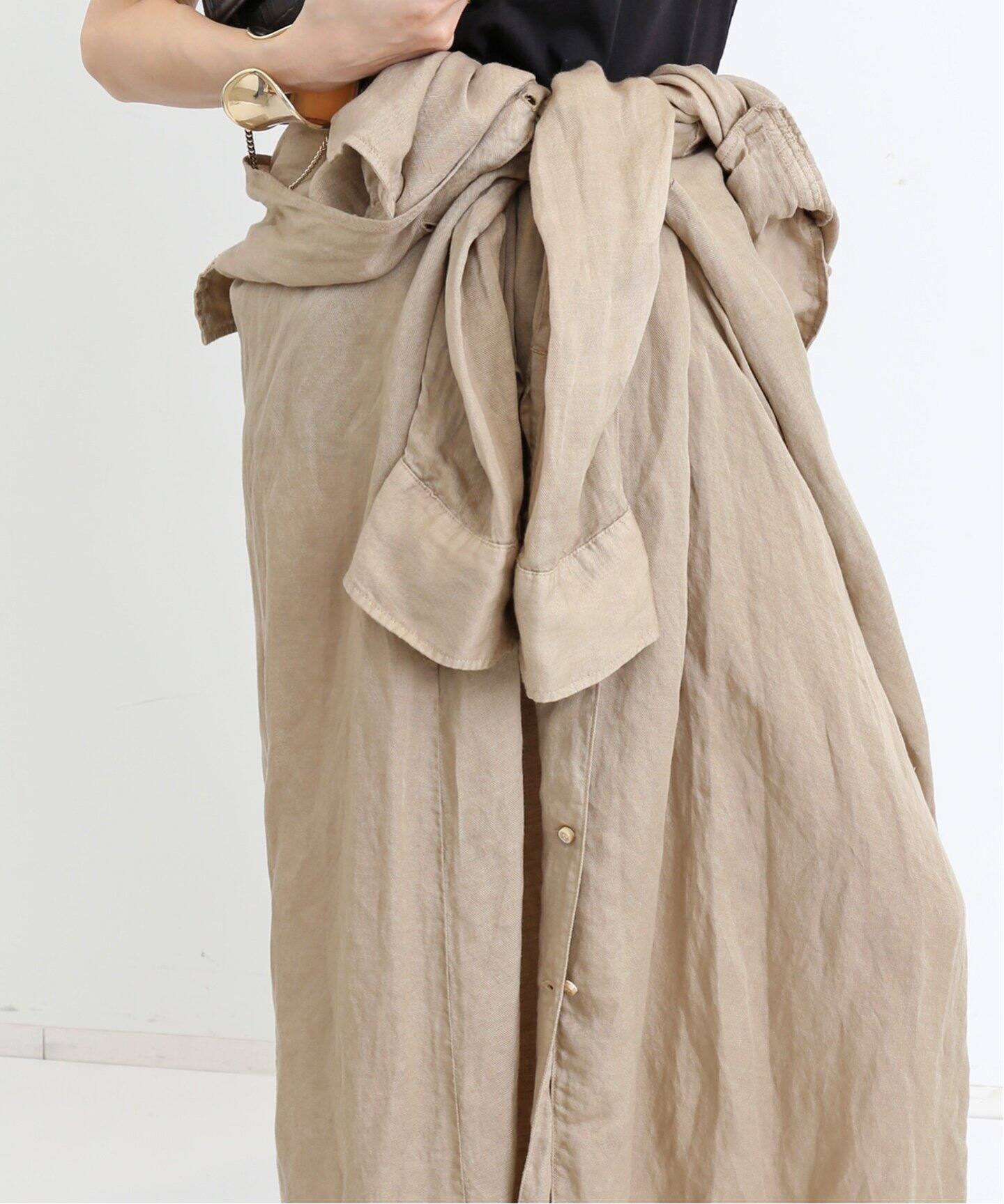 REMI RELIEF/レミ レリーフ】 LONG SHIRT DRESS（シャツワンピース  